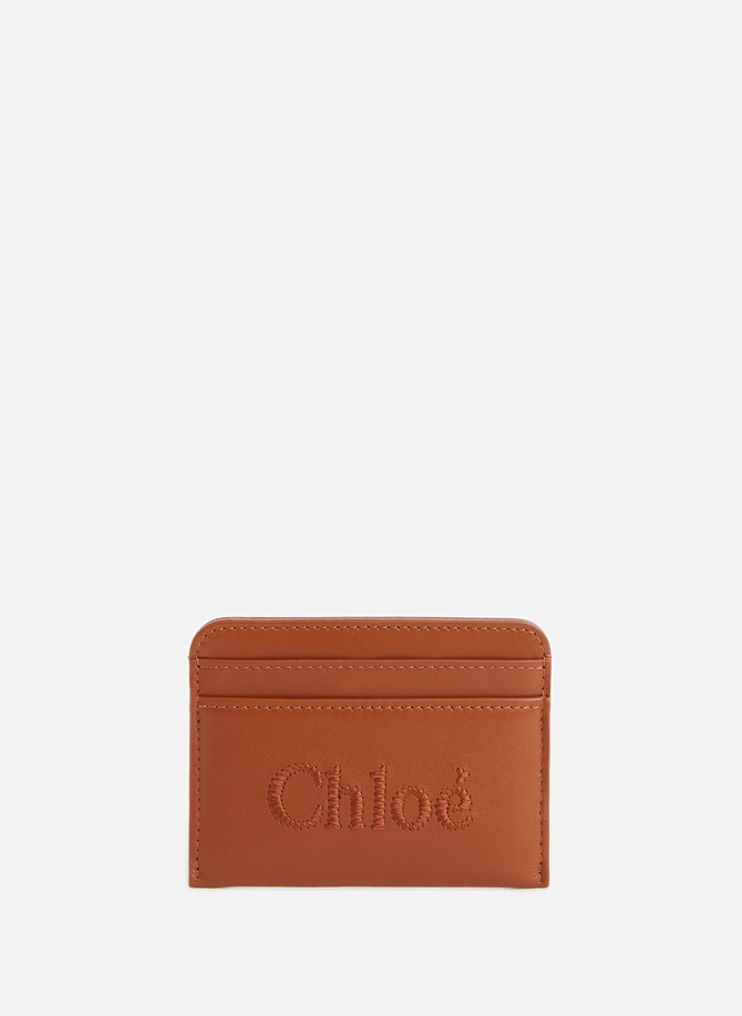 Sense leather card holder CHLOÉ