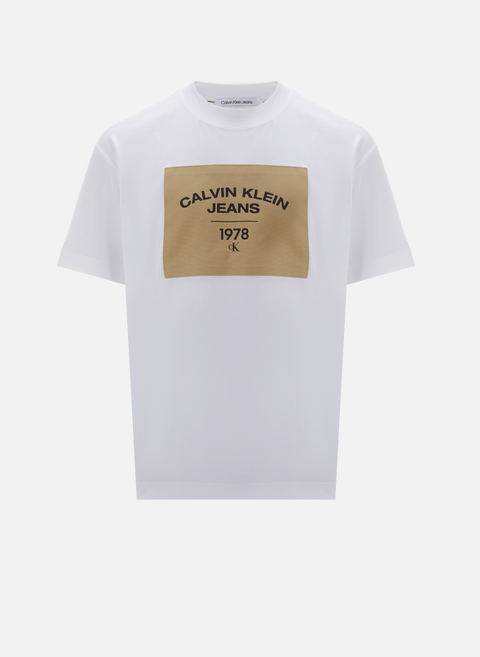Weißes bedrucktes T-ShirtCALVIN KLEIN 