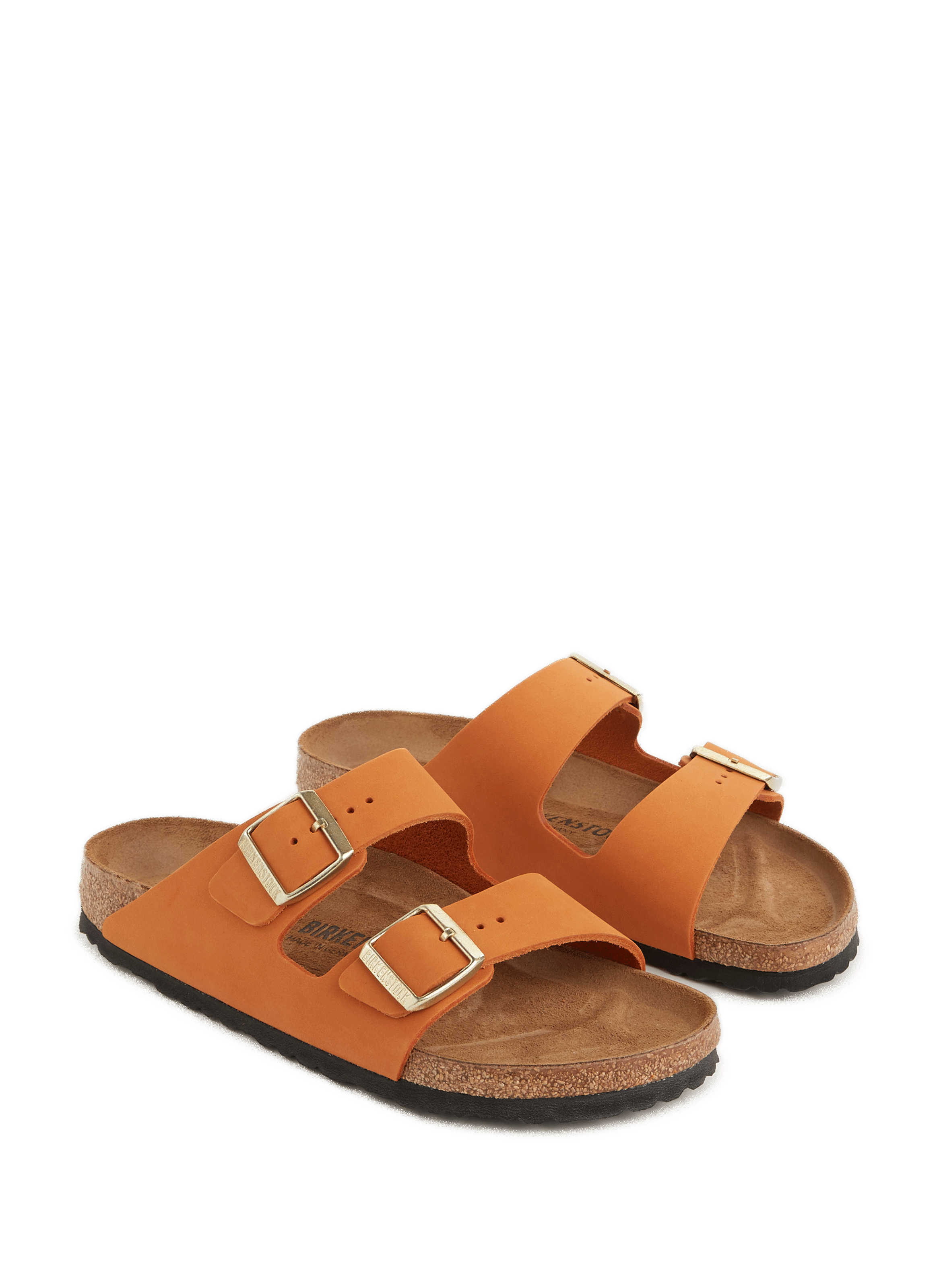 Sandales en cuir Arizona BIRKENSTOCK Orange