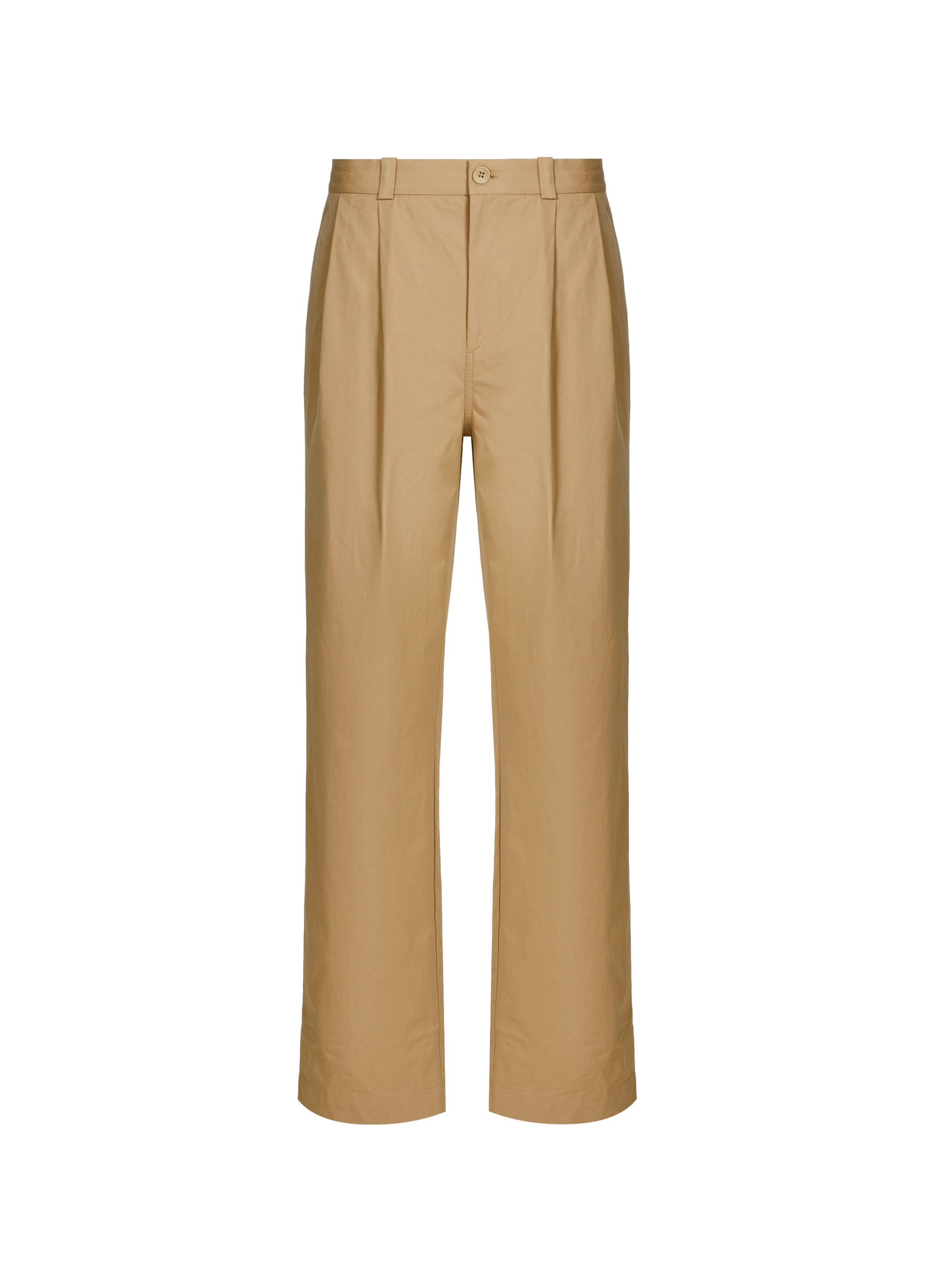 Pantalon Fino coupe large en coton SAISON 1865 Beige