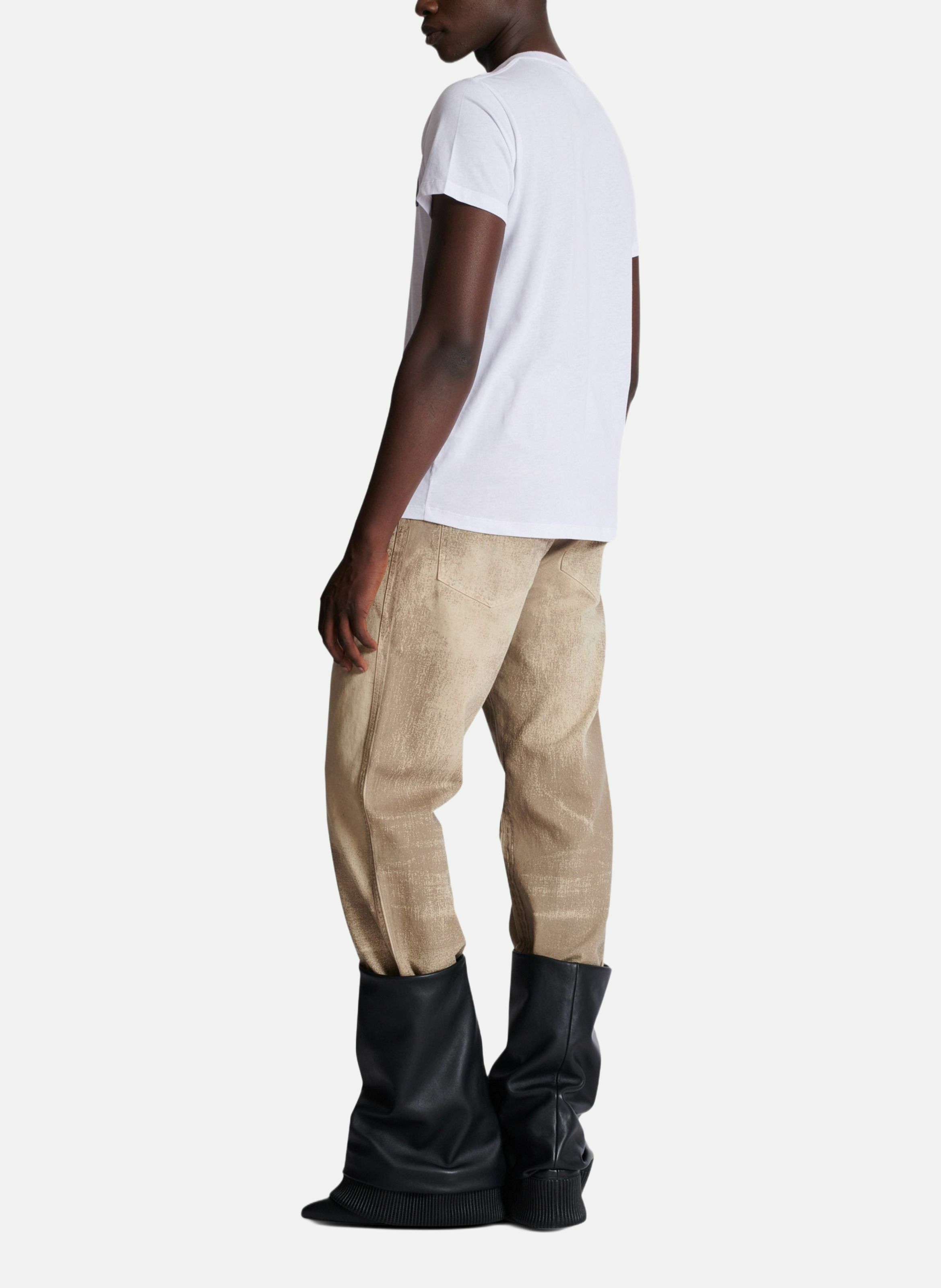 T-shirt à étiquette balmain couture BALMAIN Blanc