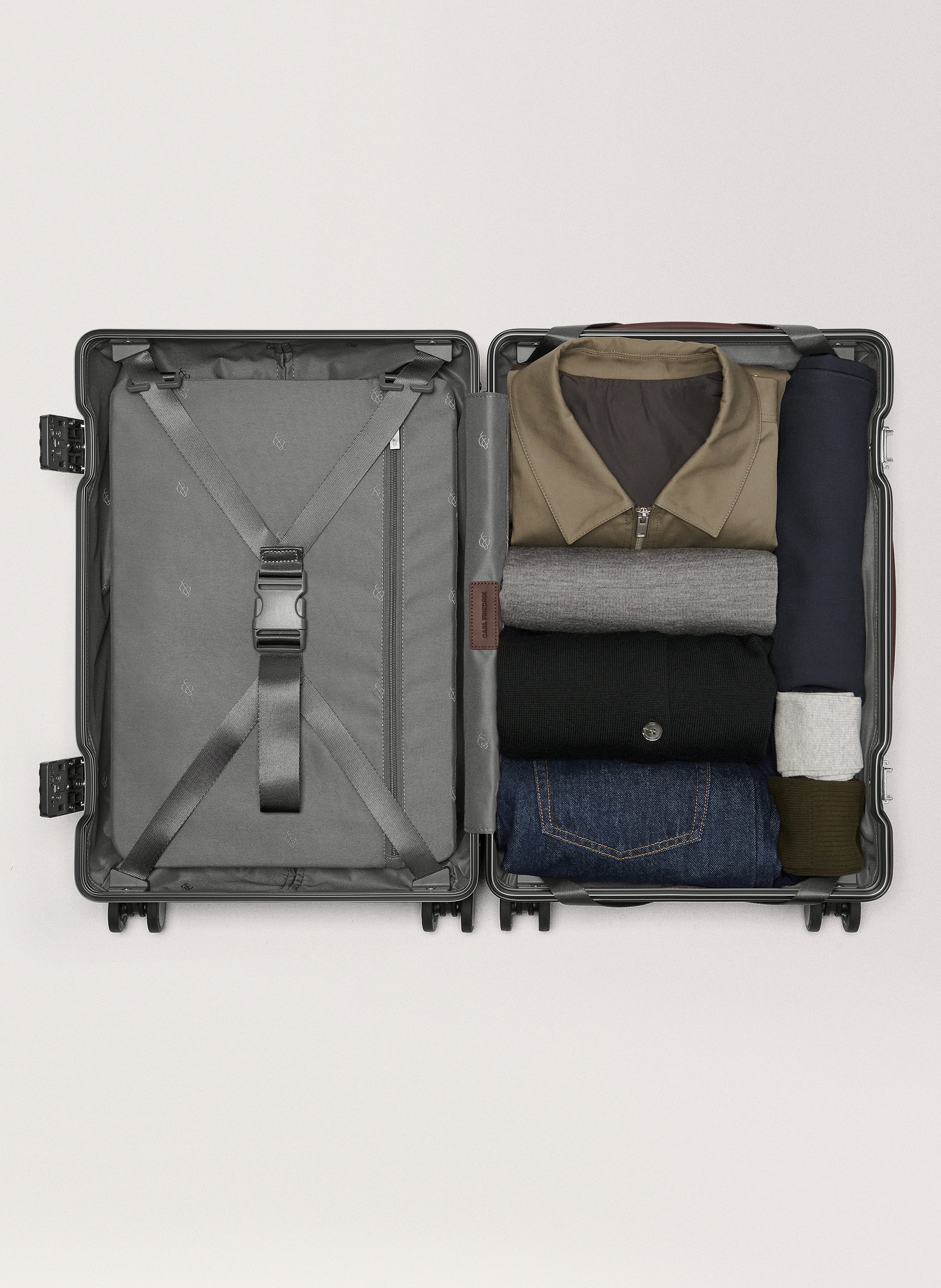 Valise 'the carry-on' en polycarbonate CARL FRIEDRIK Gris