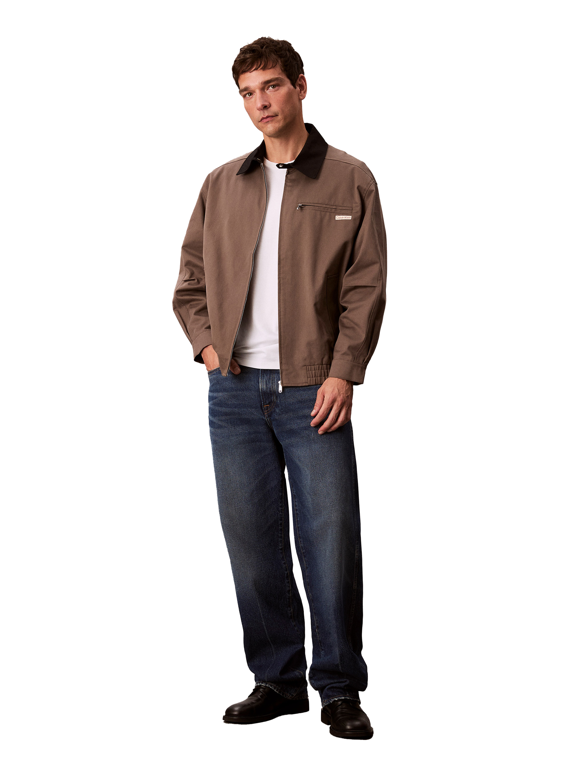 Blouson en coton CALVIN KLEIN Gris