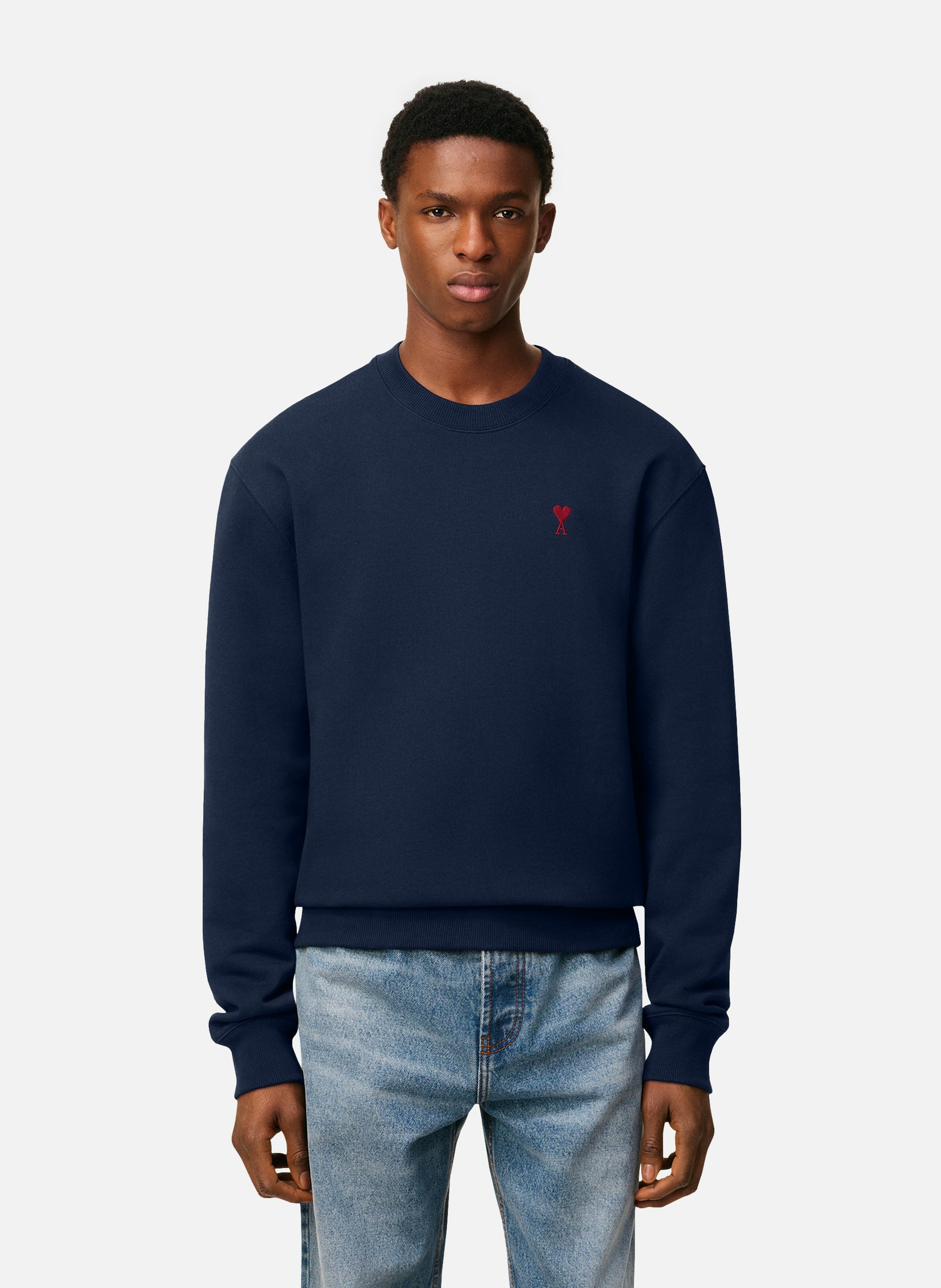 Sweatshirt ami de coeur rouge unisexe AMI PARIS Bleu