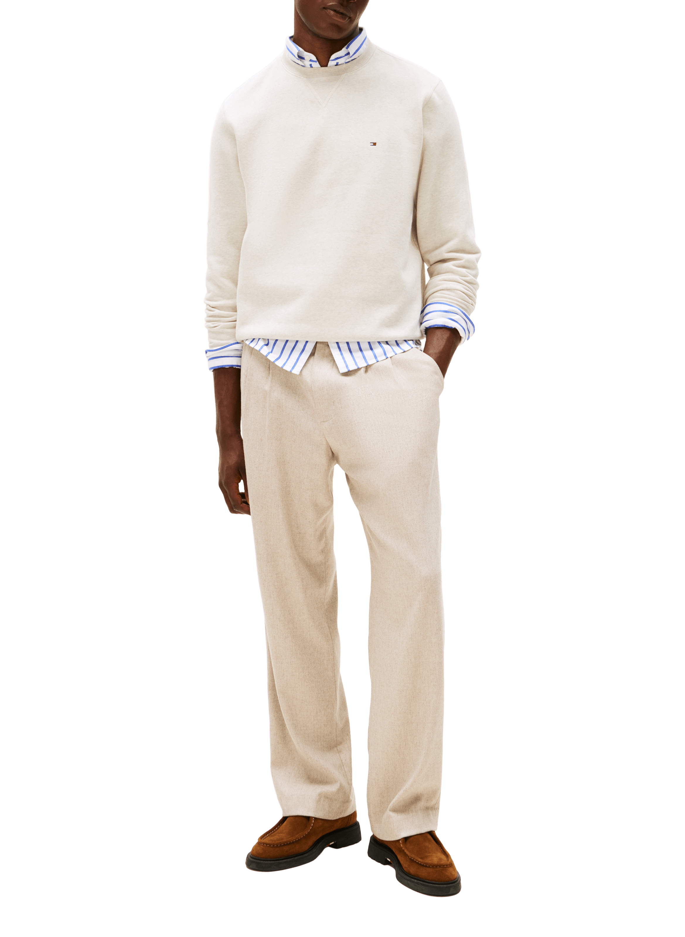 Cotton sweatshirt TOMMY HILFIGER Beige