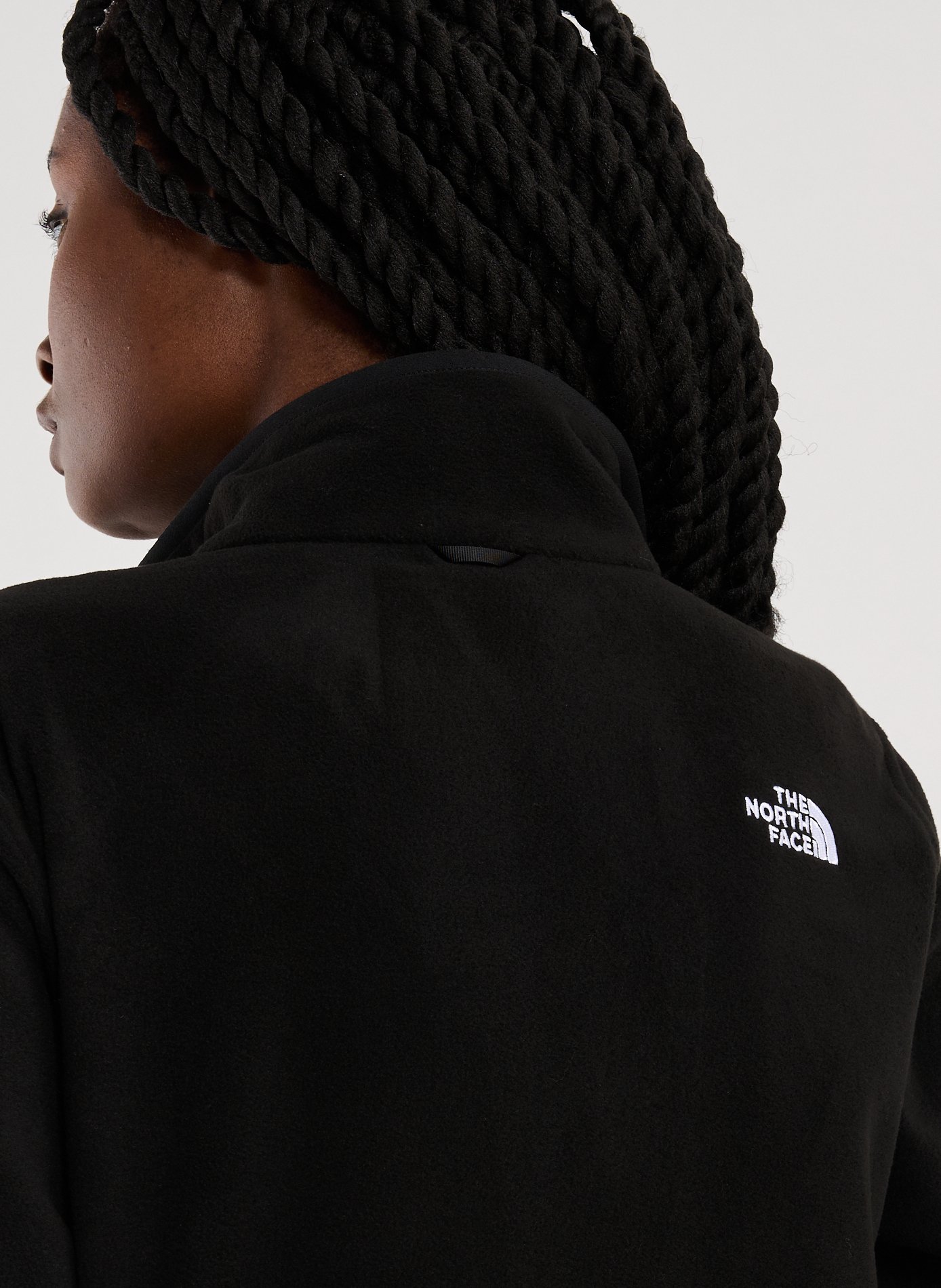 Straight fleece jacket with high collar THE NORTH FACE Black