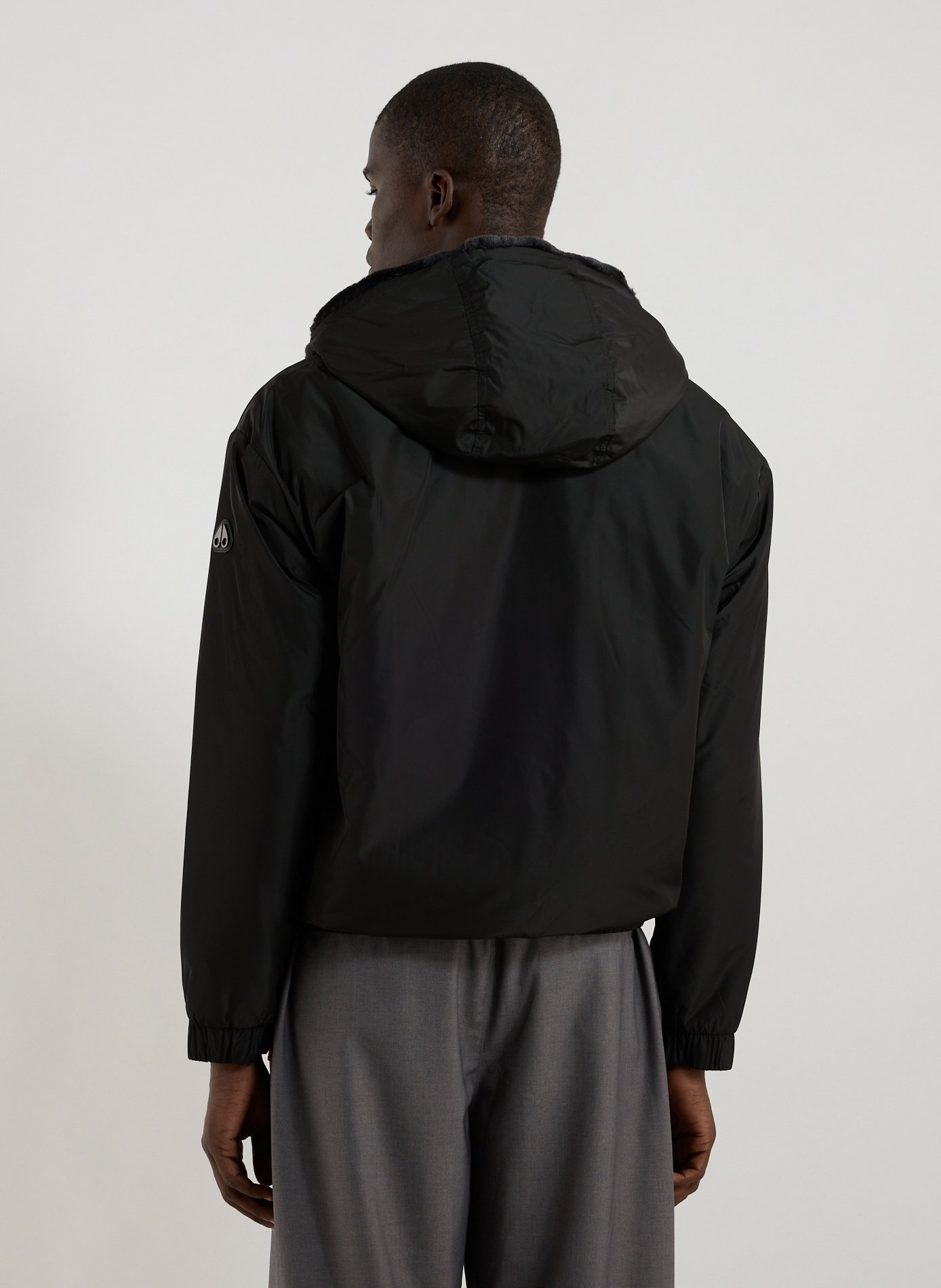 Reversible Borden Bunny hooded parka MOOSE KNUCKLES Black