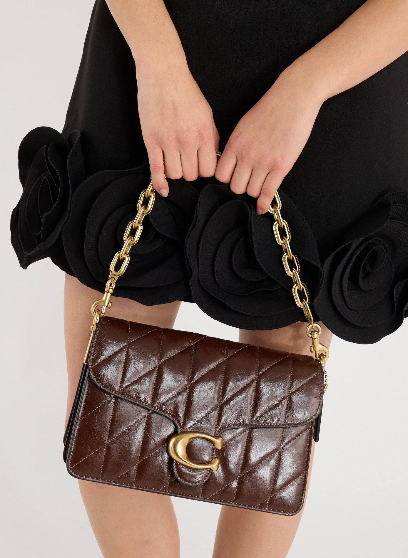 Sac à bandoulière Tabby COACH Marron