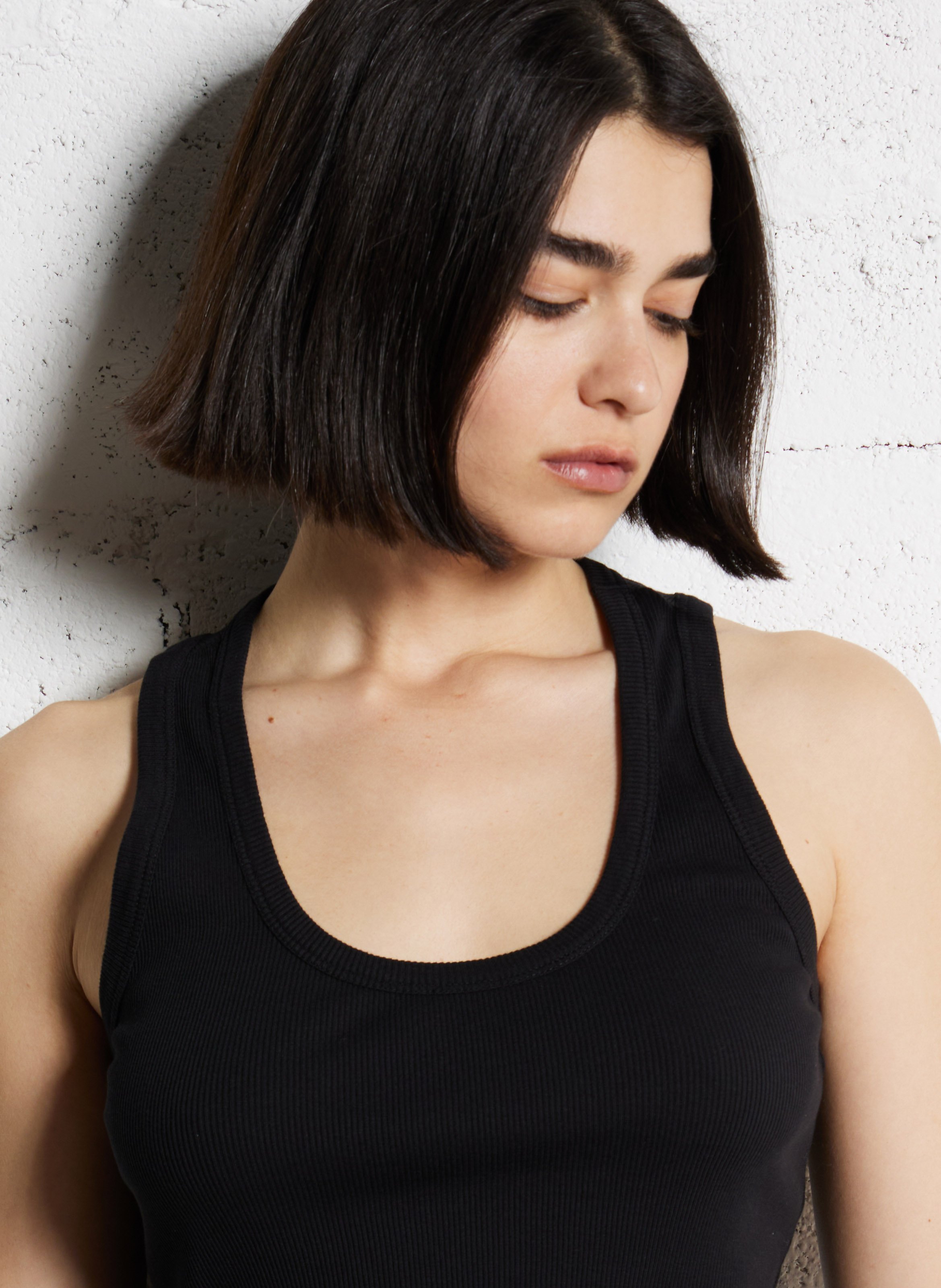 Débardeur col rond en coton IKKS Noir