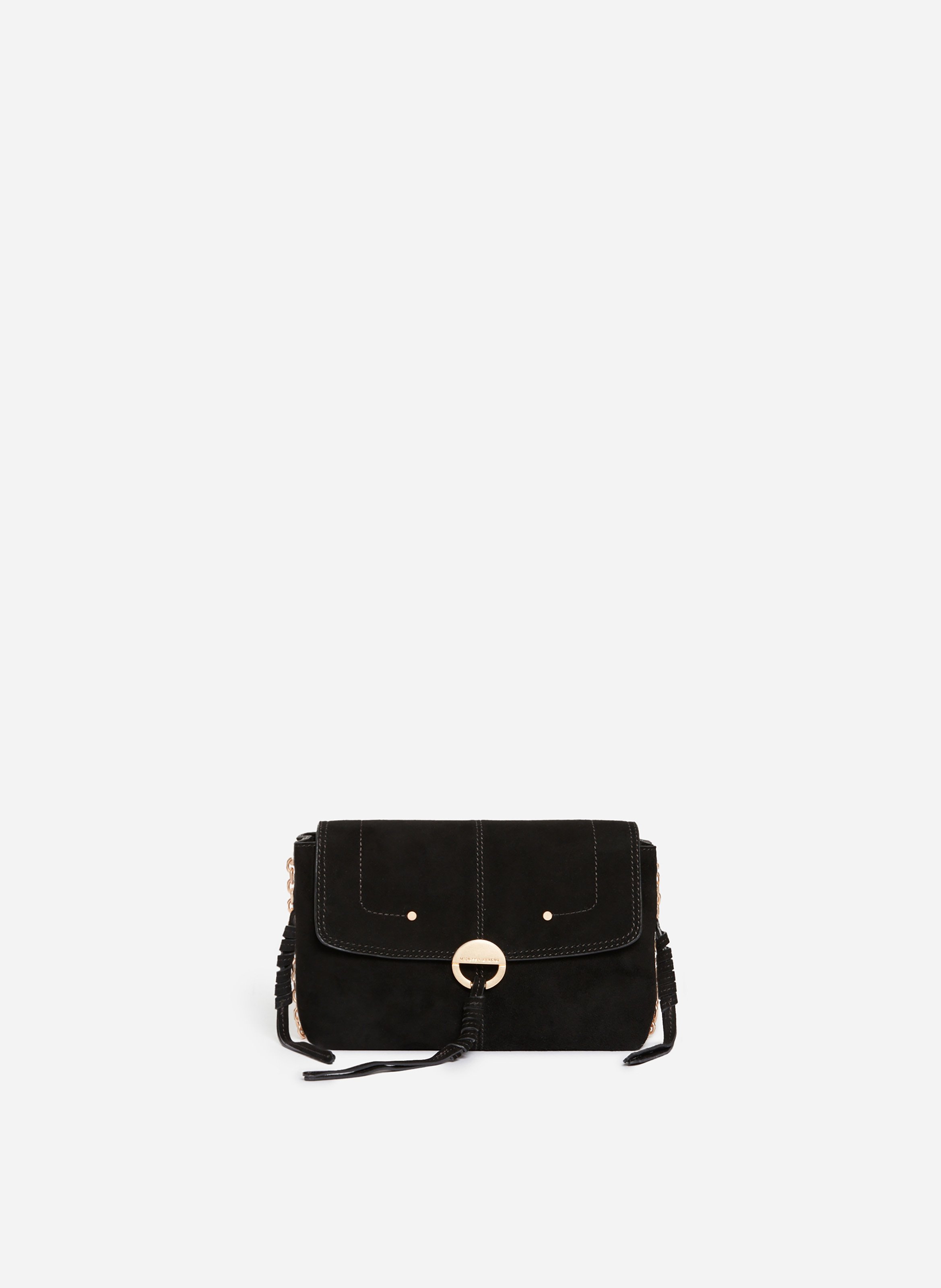 VANESSA BRUNO Petit sac othilia en cuir velours Noir
