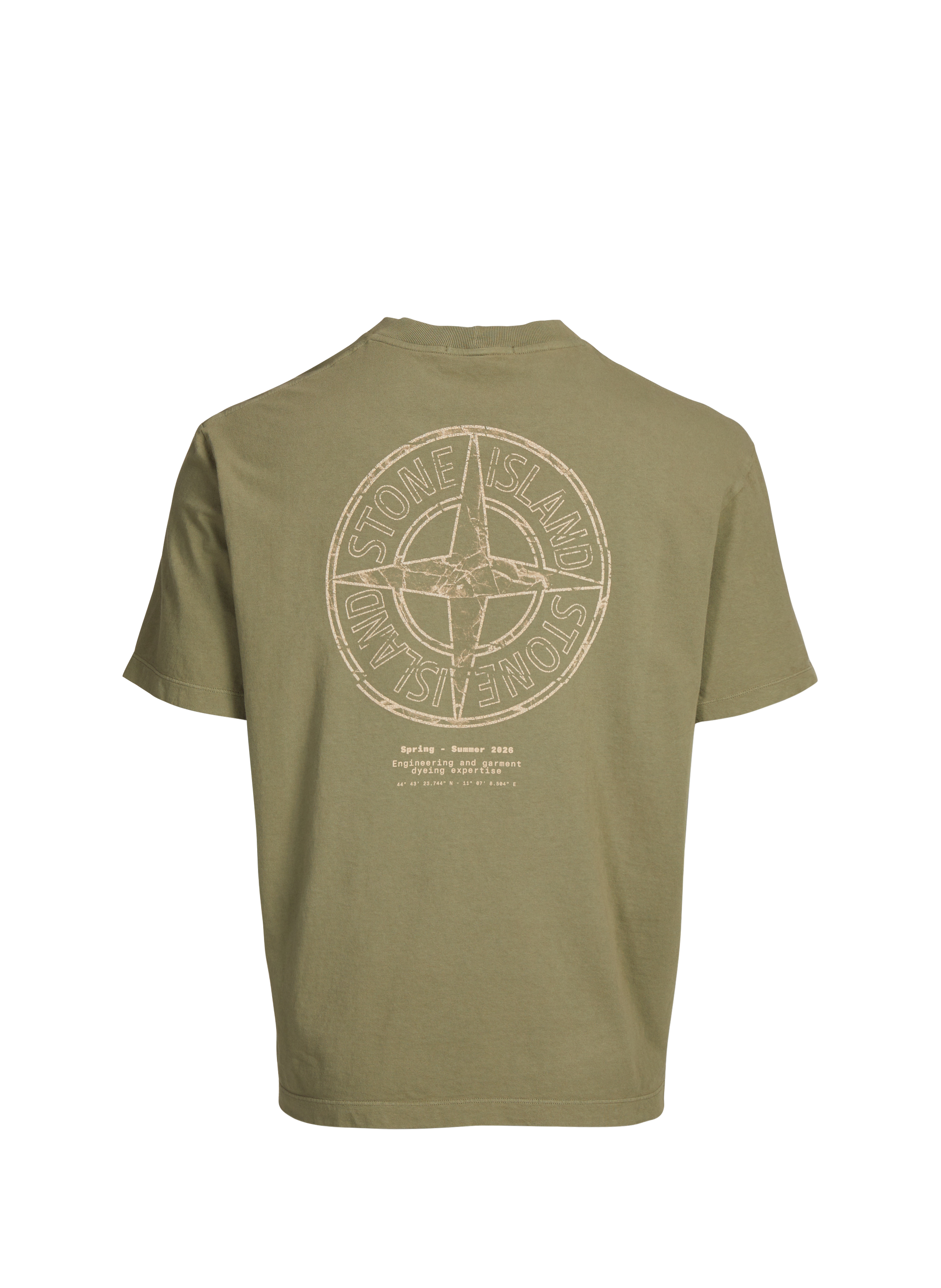 Printed T-shirt STONE ISLAND Khaki