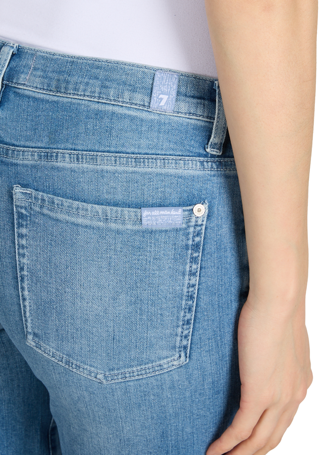 Cropped Dojo Jeans in blended cotton 7 FOR ALL MANKIND Blue