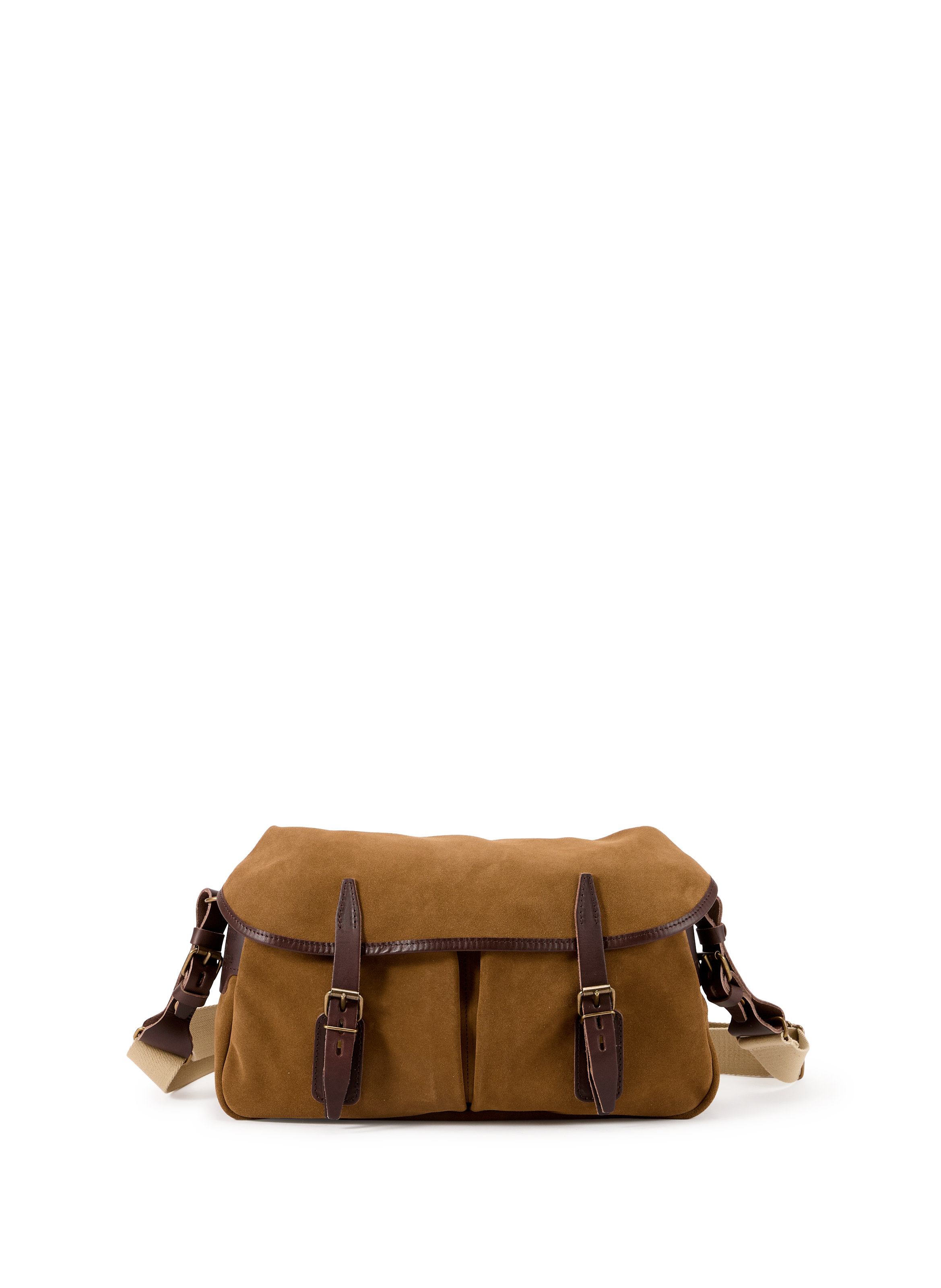 Sac Musette du Pêcheur S en cuir BLEU DE CHAUFFE Marron