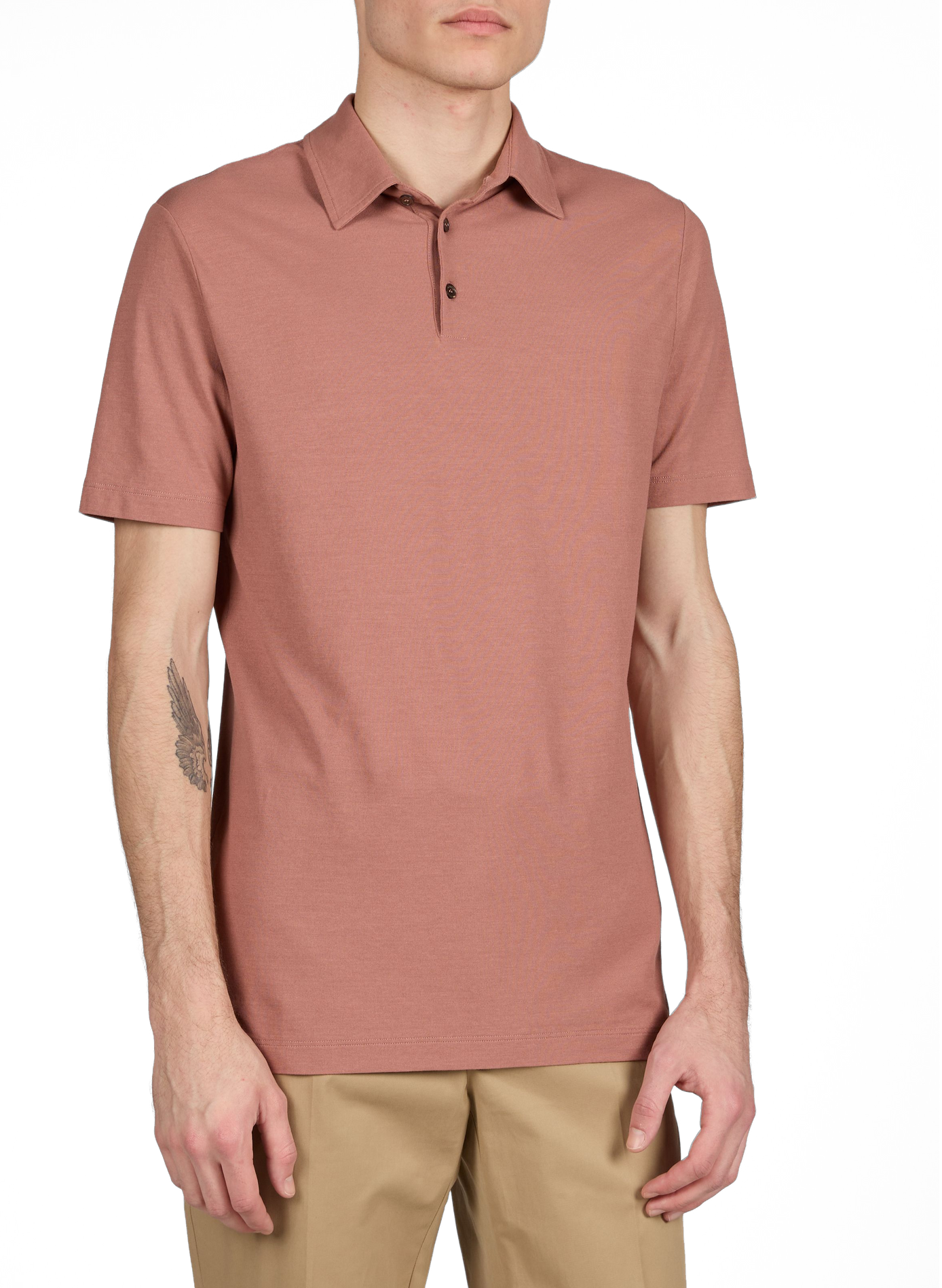 Cotton polo shirt SLOWEAR Pink