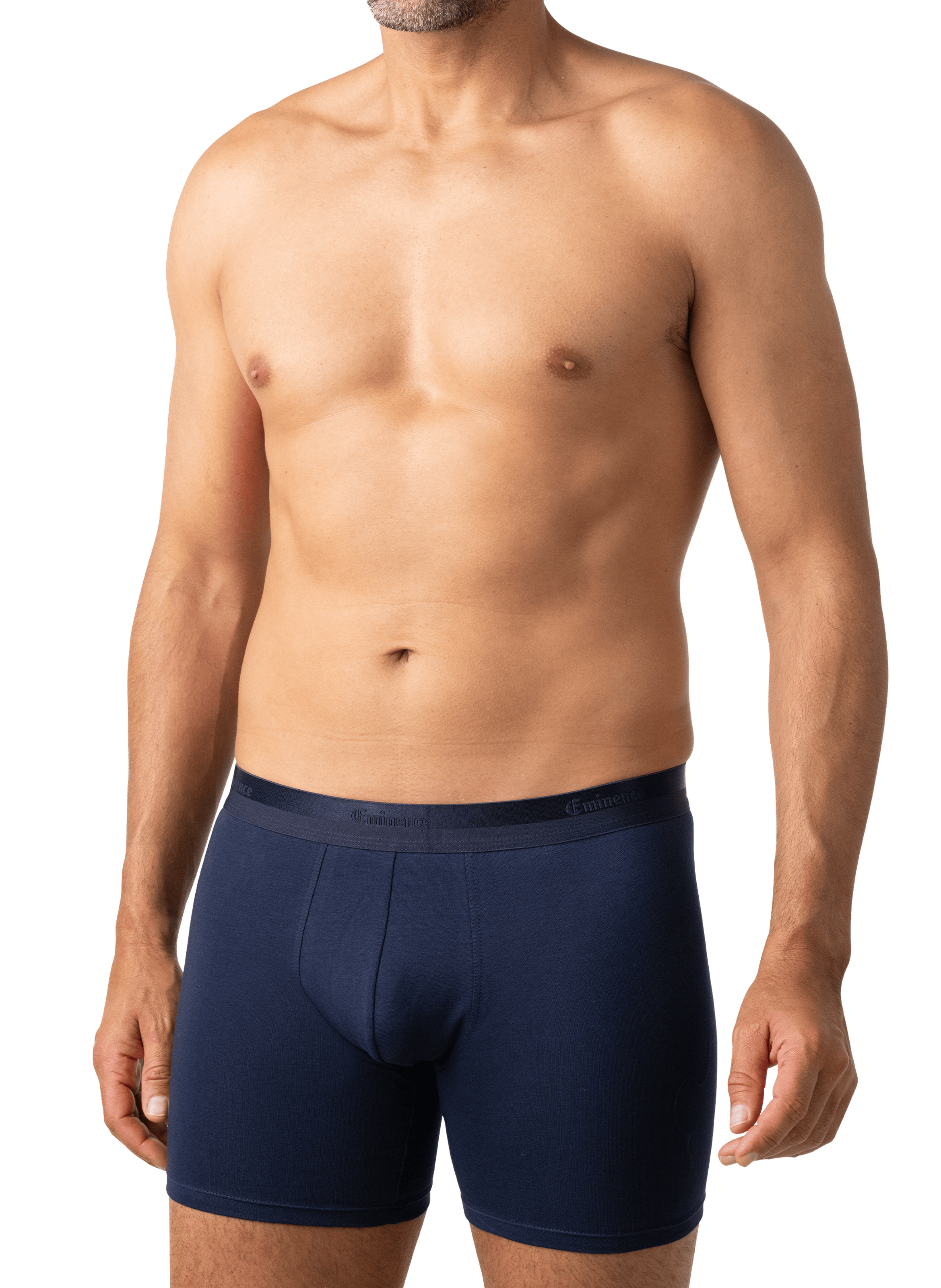 Lot de 3 boxers longs unis en coton mélangé EMINENCE Multicolore