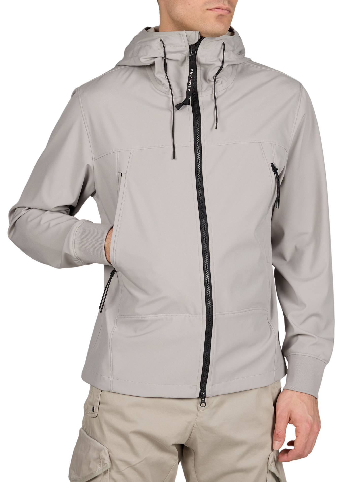Veste zip à capuche CP COMPANY Beige