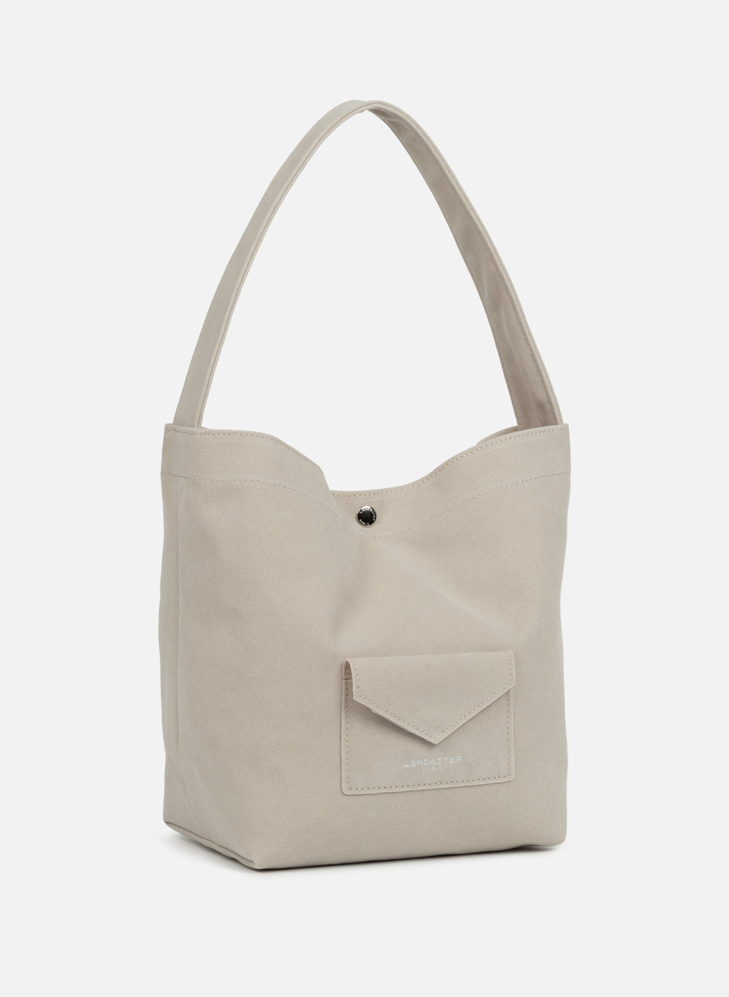 Mini sac seau - suédine kba LANCASTER Blanc