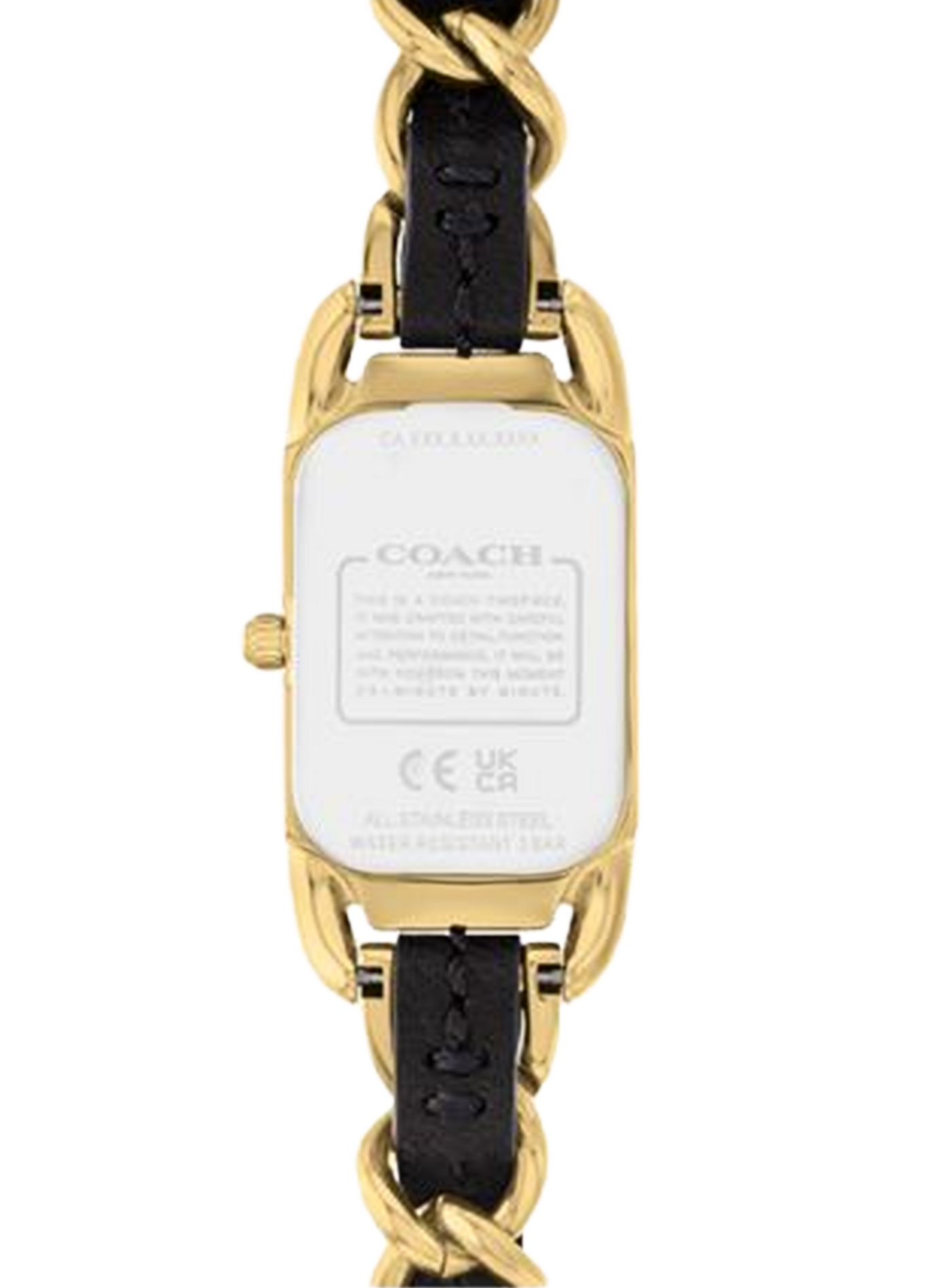 Montre quartz Cadie en acier inoxydable COACH MONTRES Noir