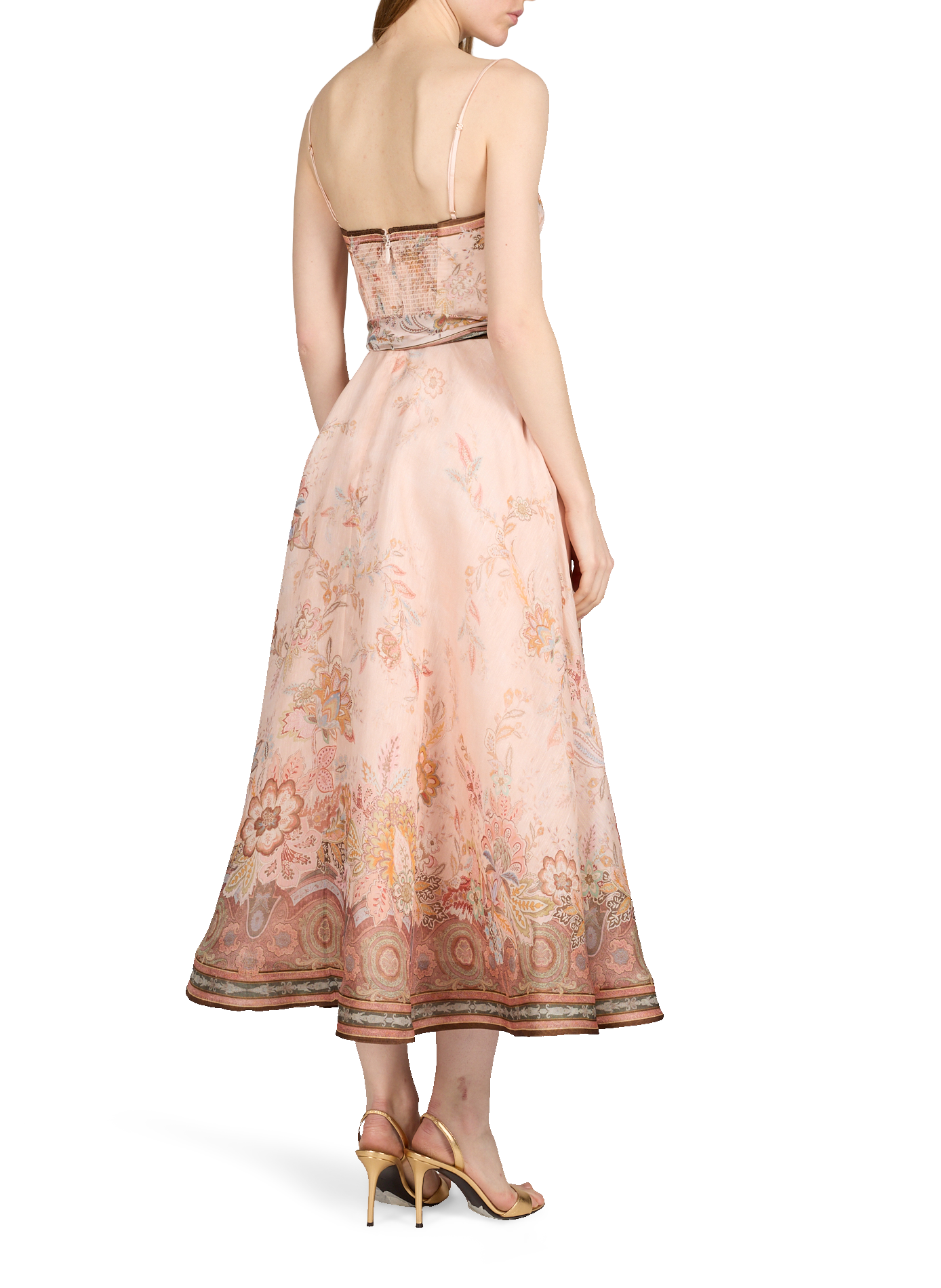 Printed midi skirt ZIMMERMANN White