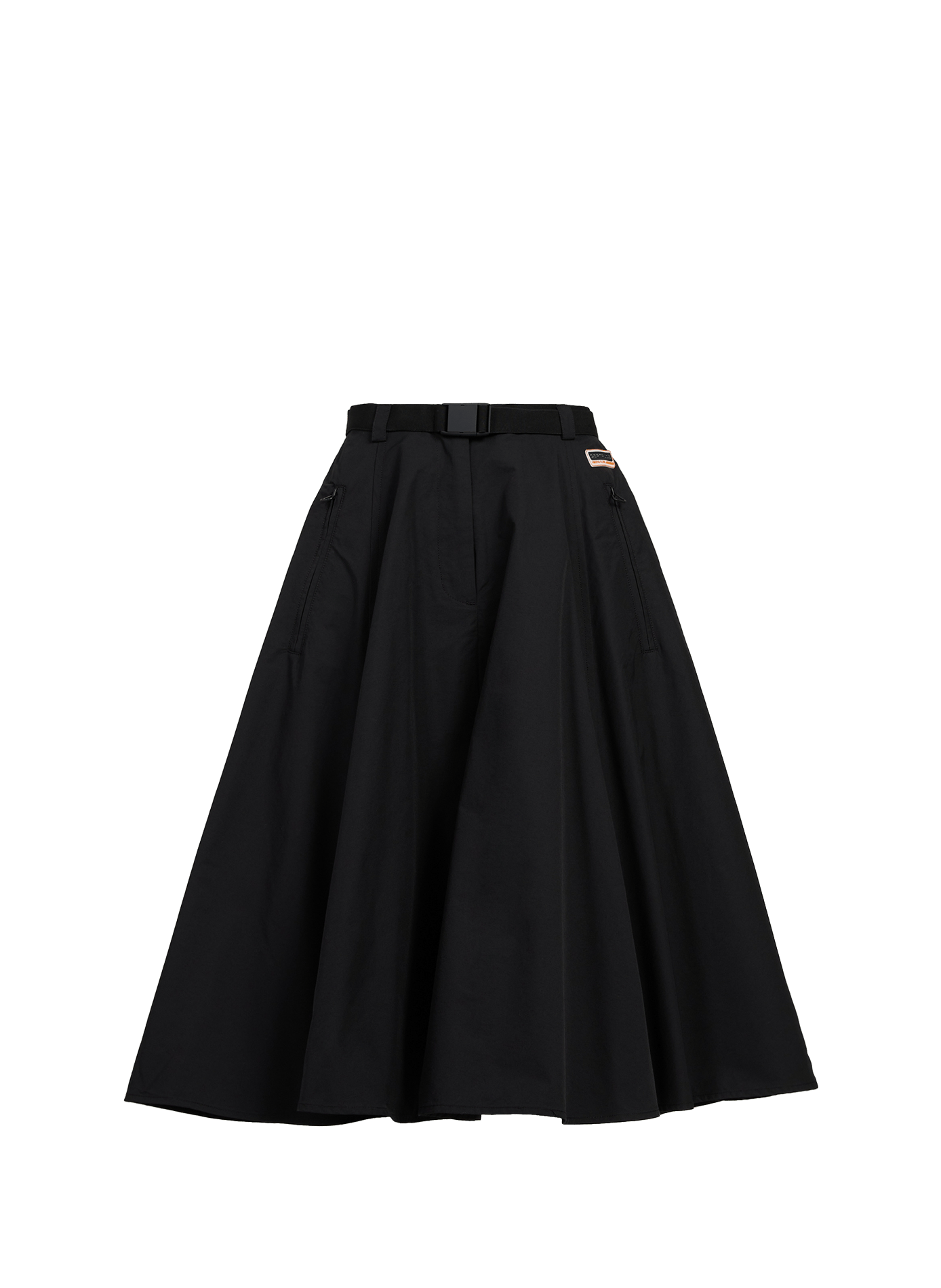 Midi Eline cotton blend skirt GERTRUDE ET GASTON Black