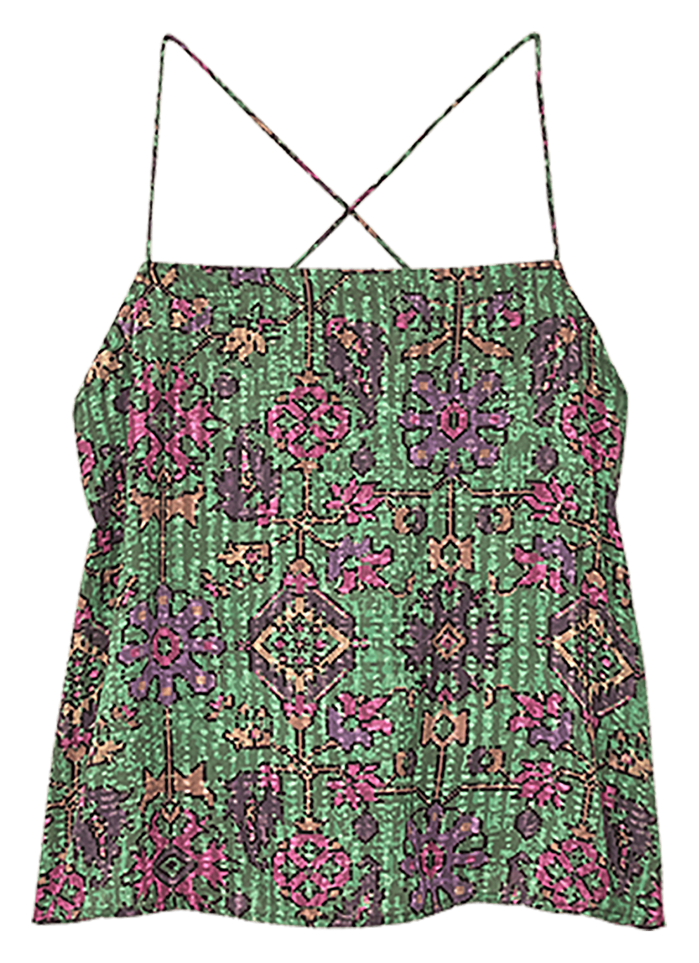 Top col droit imprimé pamela BA&SH Vert