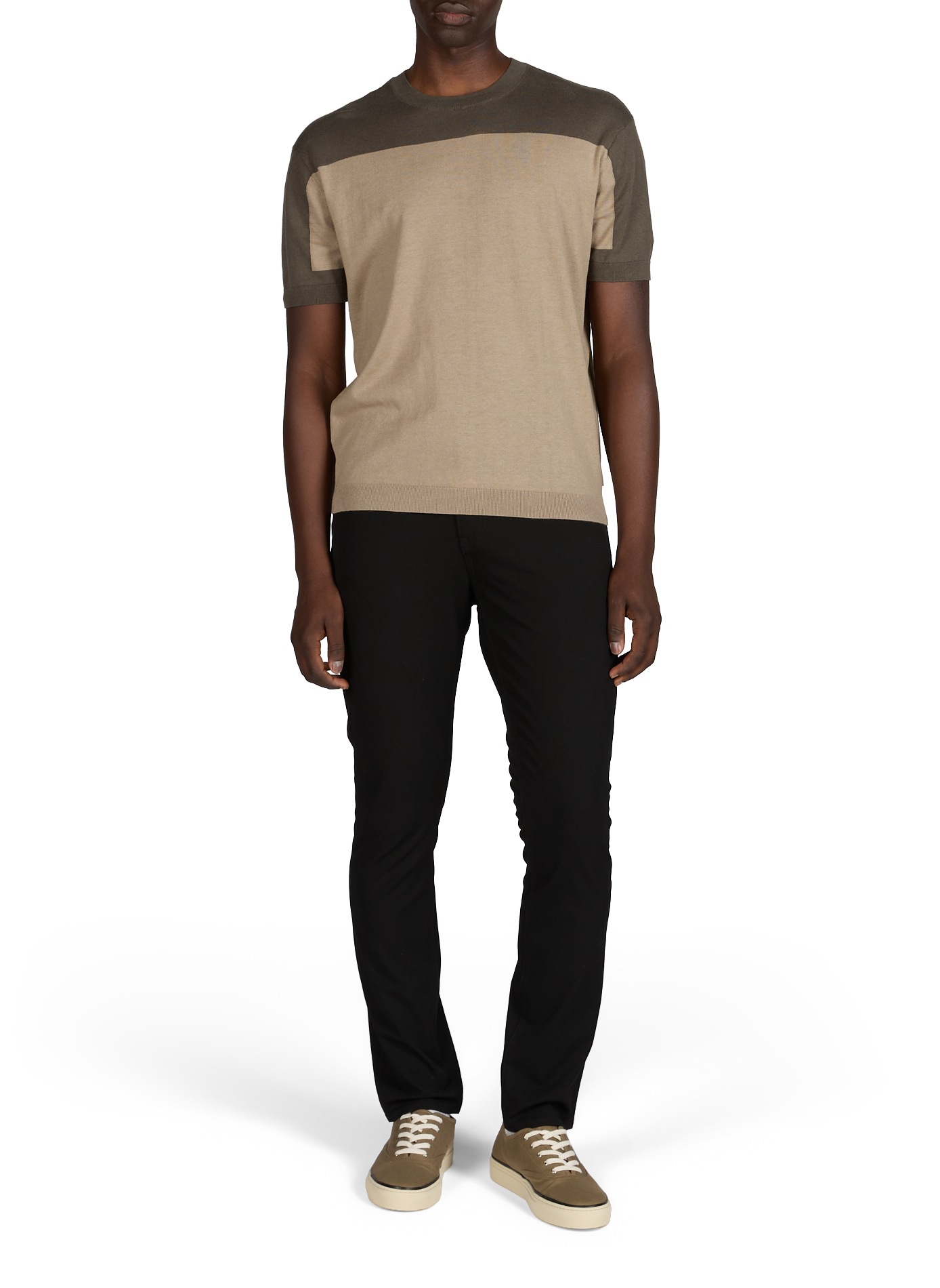 Plain slim-fit trousers ARMANI EXCHANGE Black