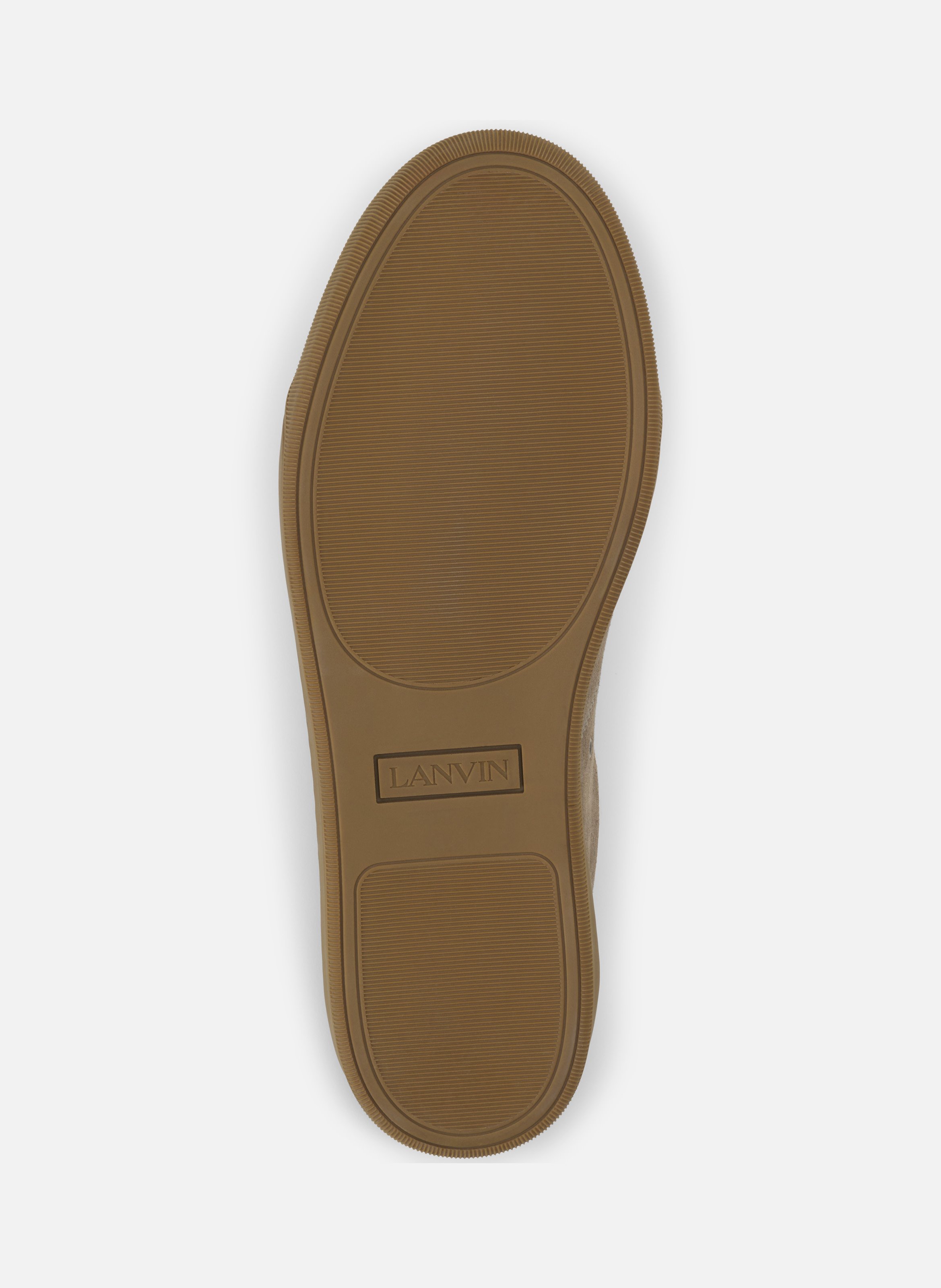 Sneakers dbb1 en suede et cuir vernis LANVIN Vert