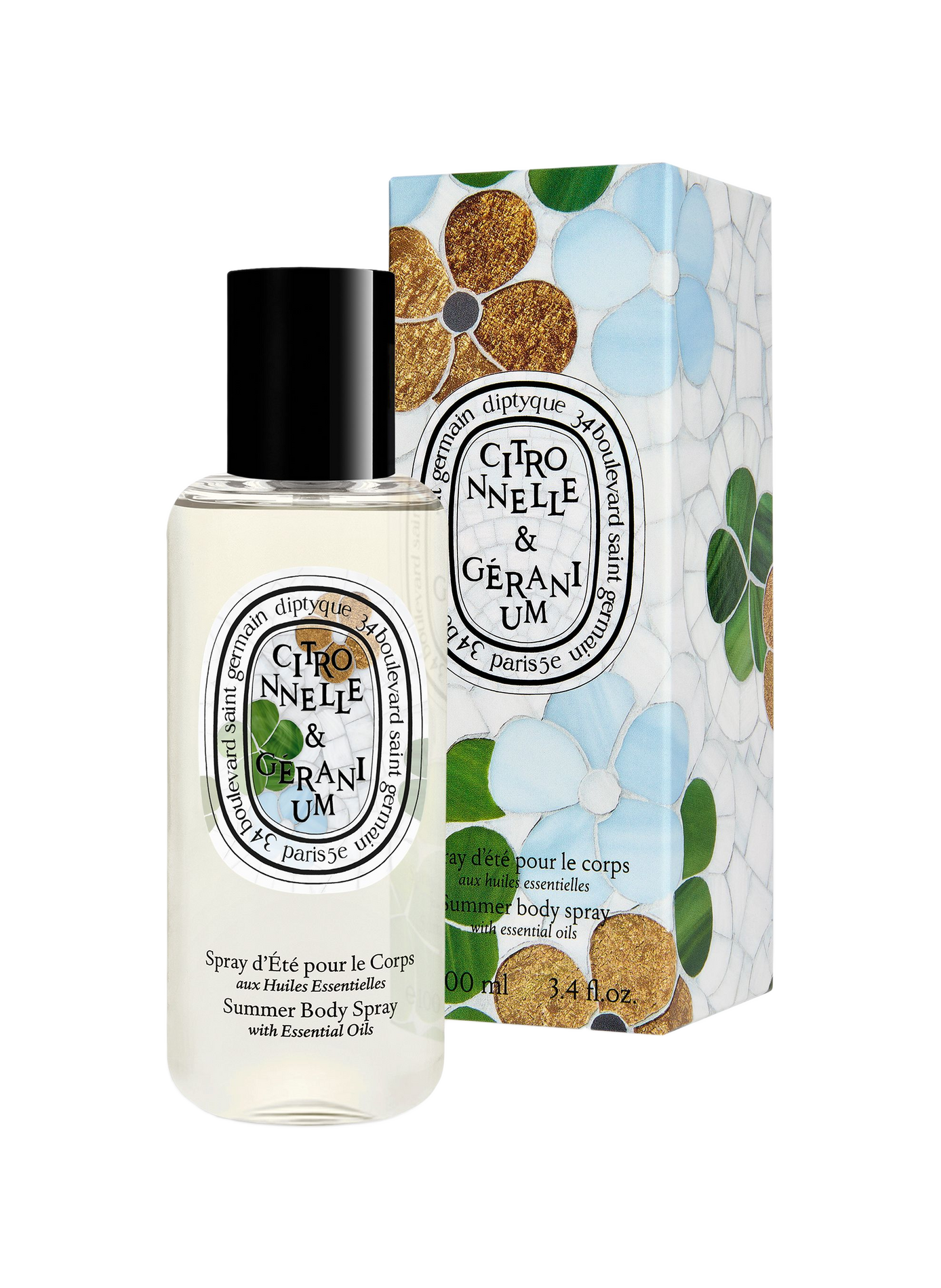 Citronnelle & Géranium - Spray d’été pour le corps aux huiles essentielles DIPTYQUE No color