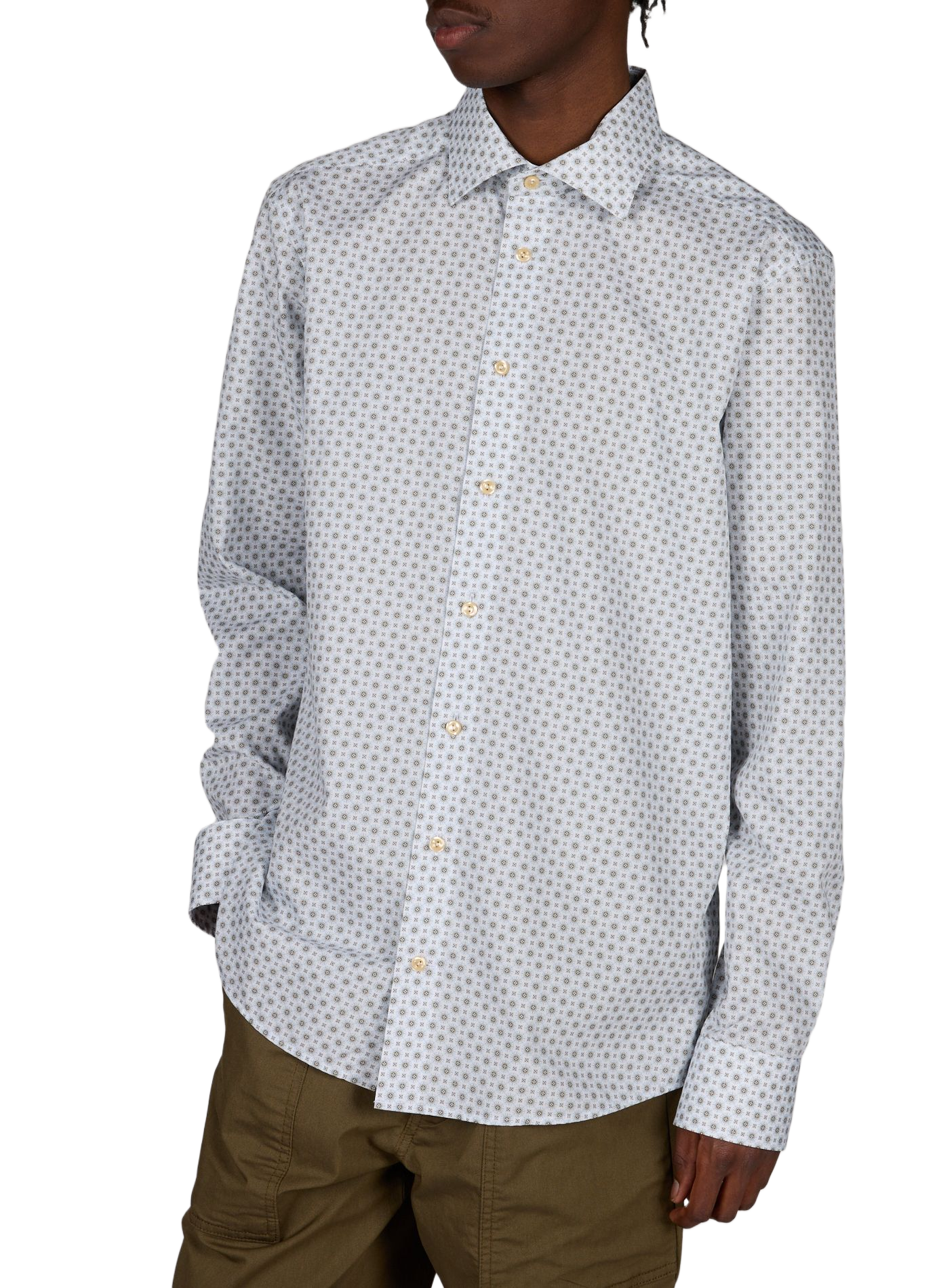 Patterned cotton shirt  ETON Beige