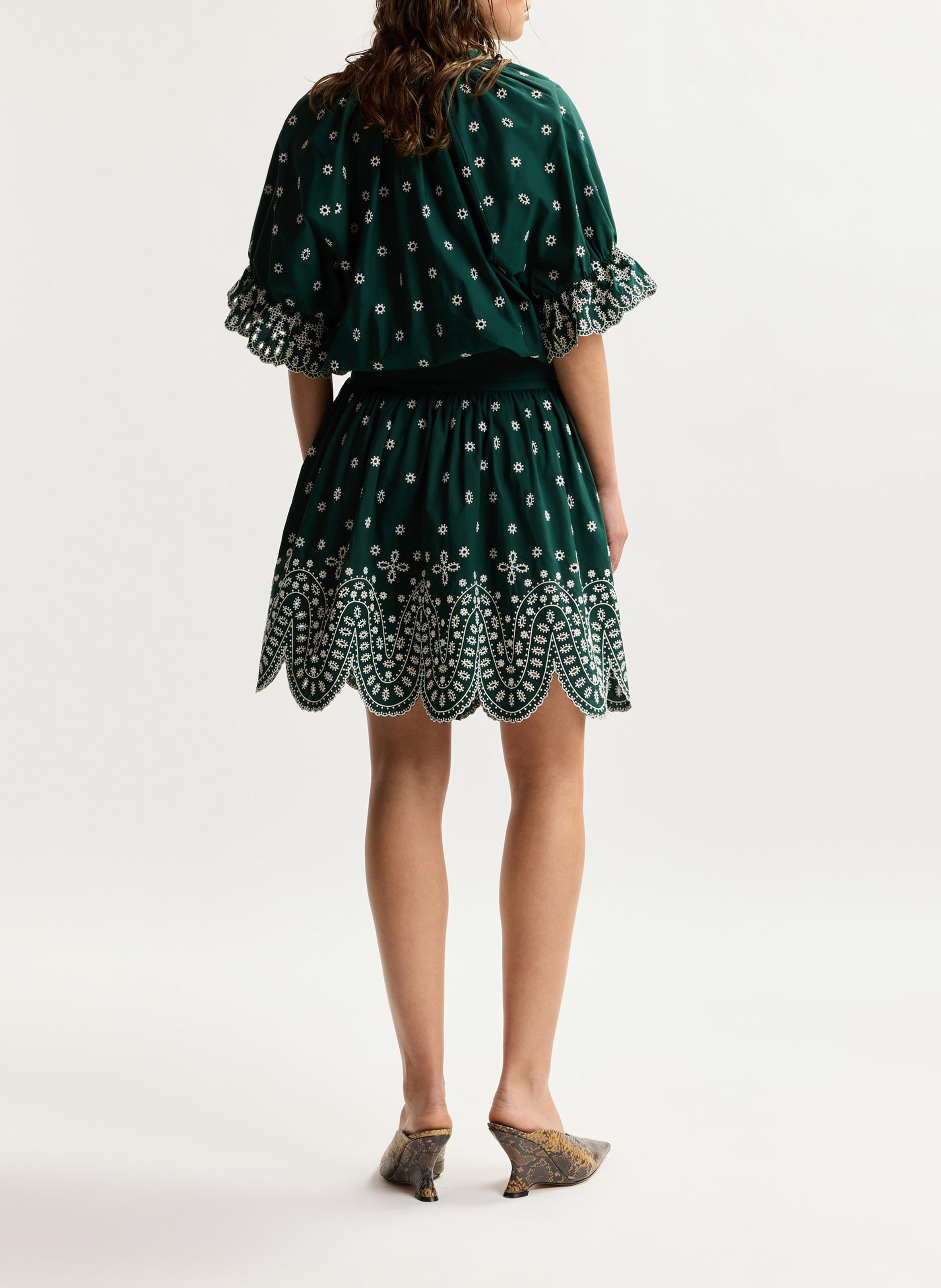 Robe courte imprimée kaylani ESSENTIEL ANTWERP Vert