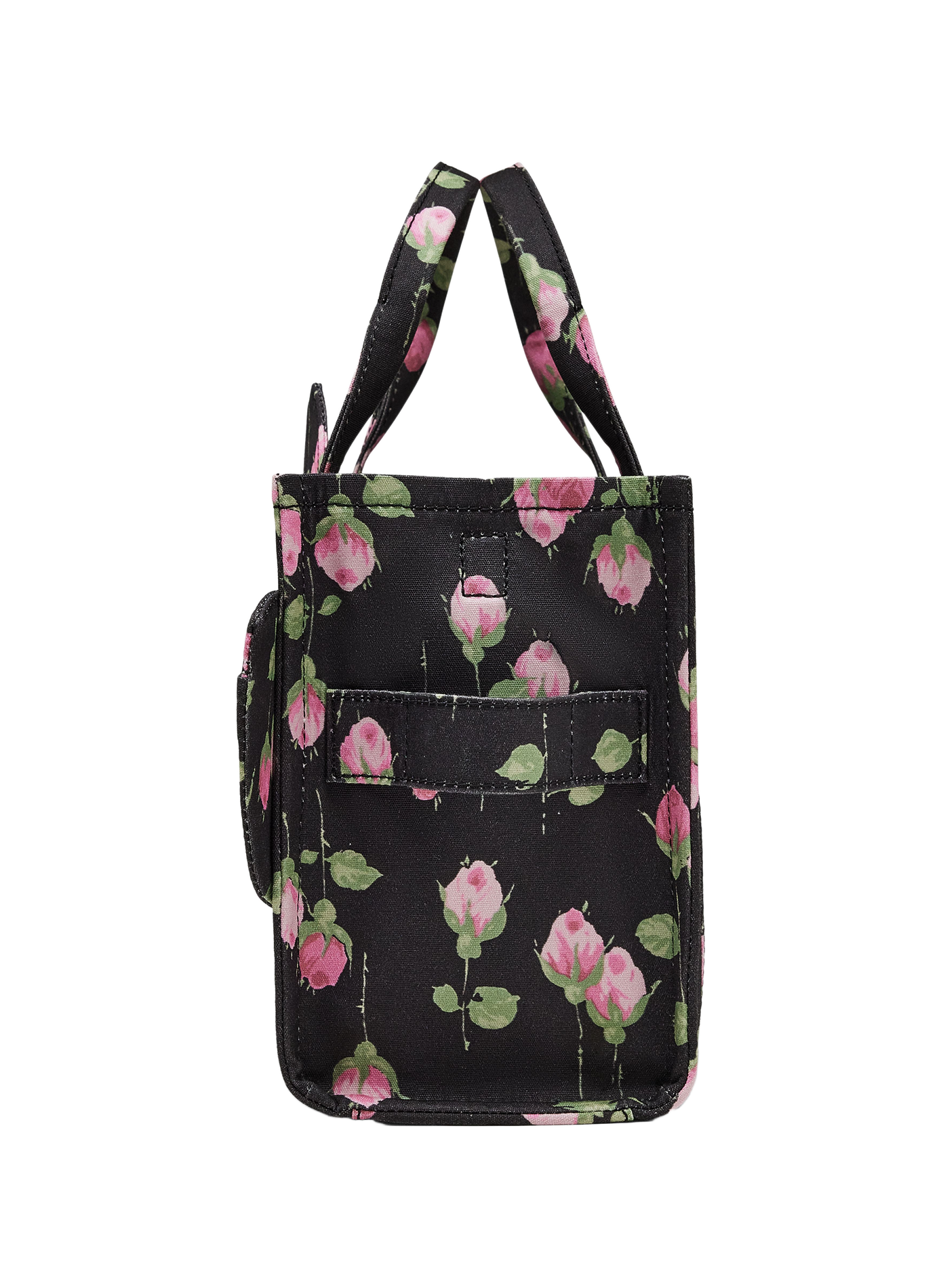 Bolso tote pequeño estampado de algodón MARC JACOBS Negro
