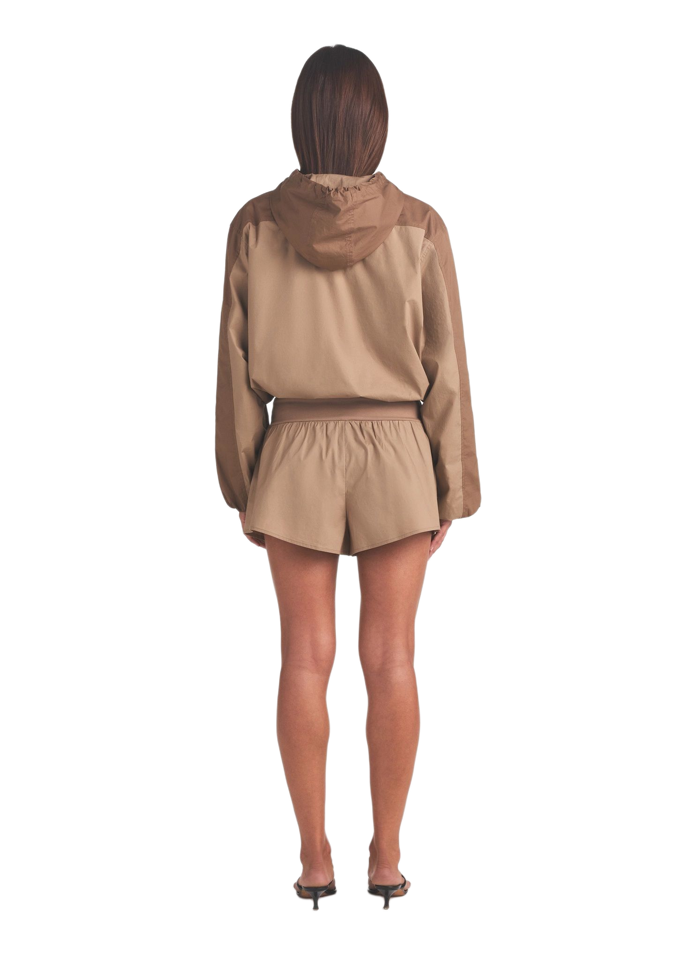 Shourt court en coton tissé mélangé SKIMS Beige
