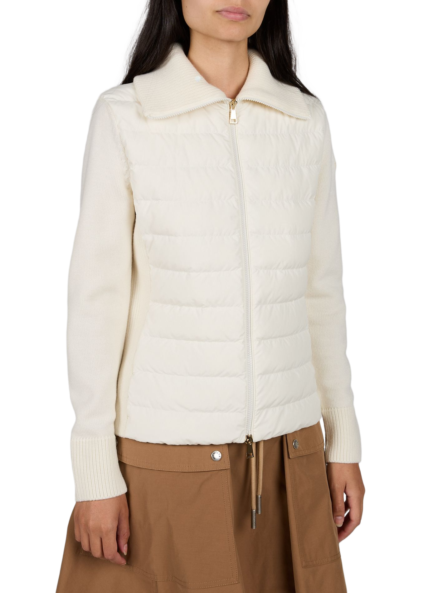 Removable hood padded jacket Castelnew MONCLER Beige