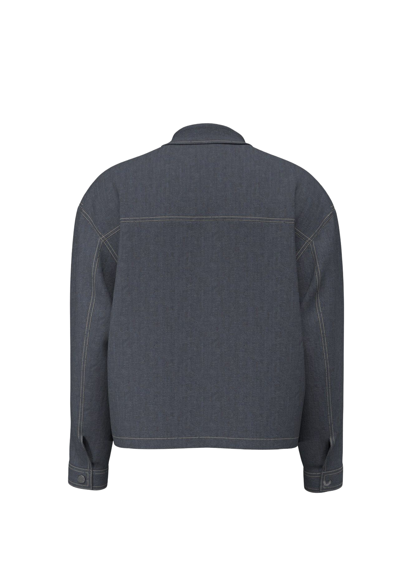 Straight denim jacket with classic collar in cotton GUESS Blue