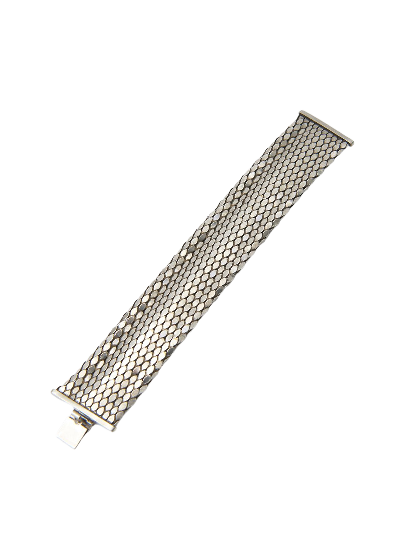 Large Gaia scale-mesh bracelet ISABEL MARANT Silver