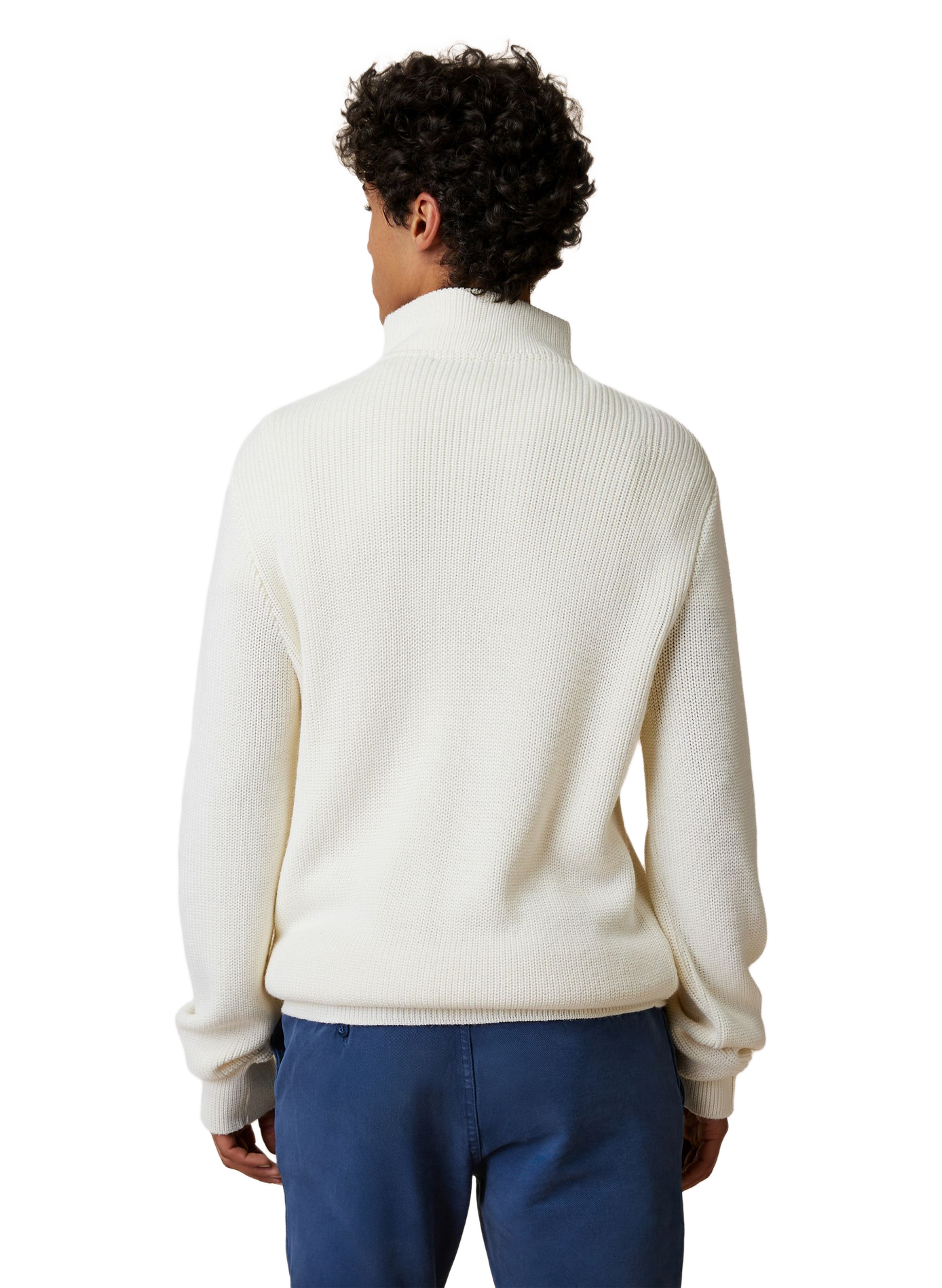 Pull col camionneur en laine mélangée | Beige FAGUO Homme