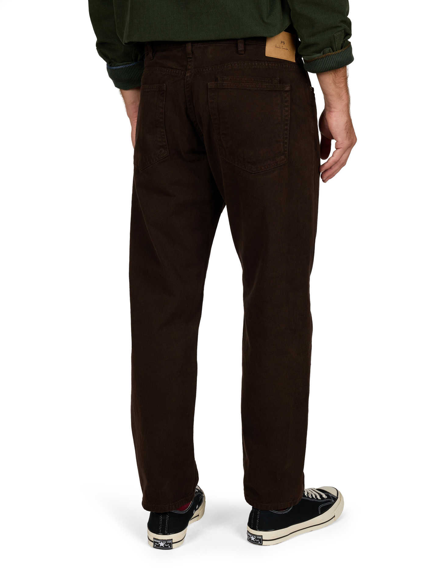 Wijde katoenen jeans PAUL SMITH Bruin