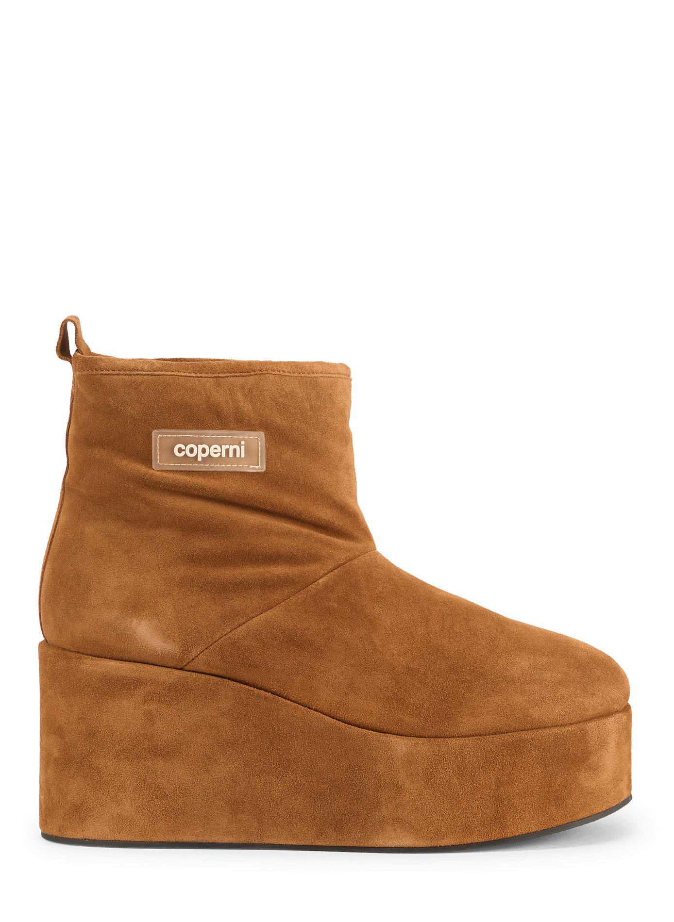 Suede leather wedge ankle boots COPERNI Beige