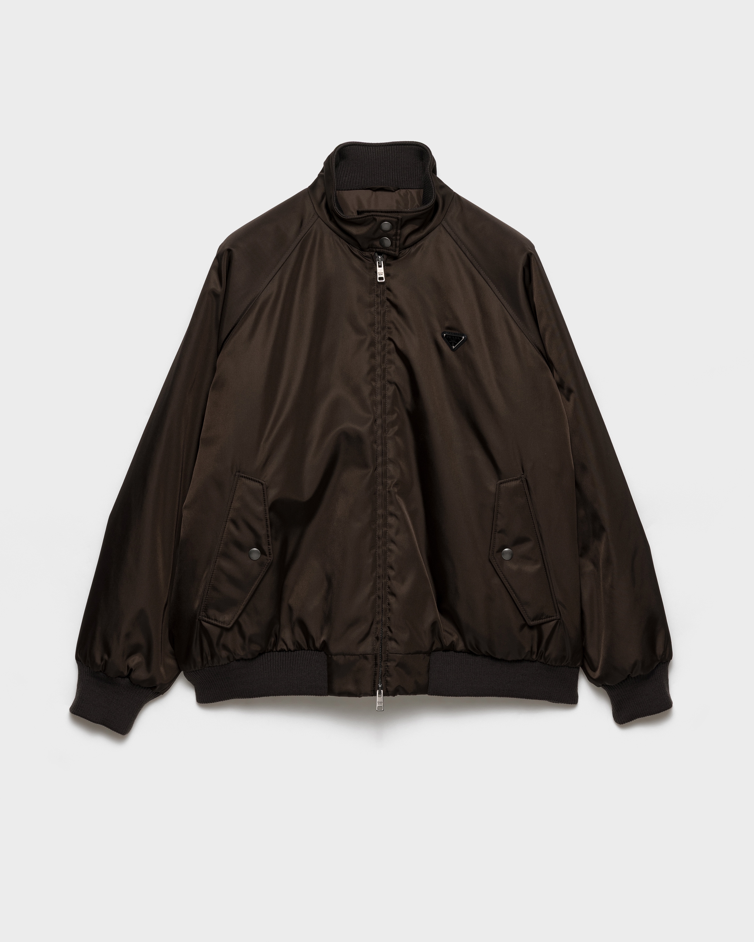 Blouson en re-nylon PRADA Marron