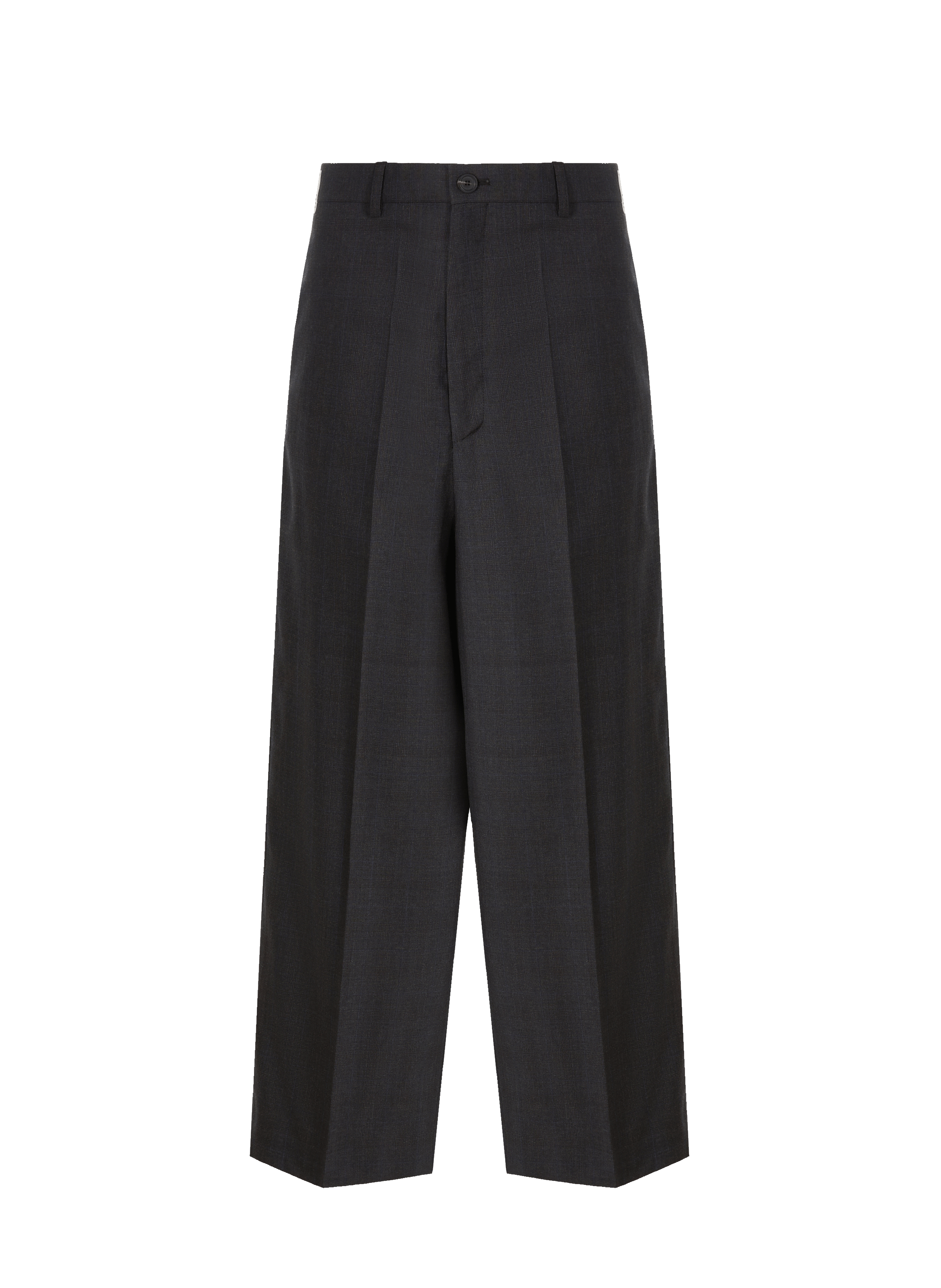 BALENCIAGA Wide-leg wool trousers Grey