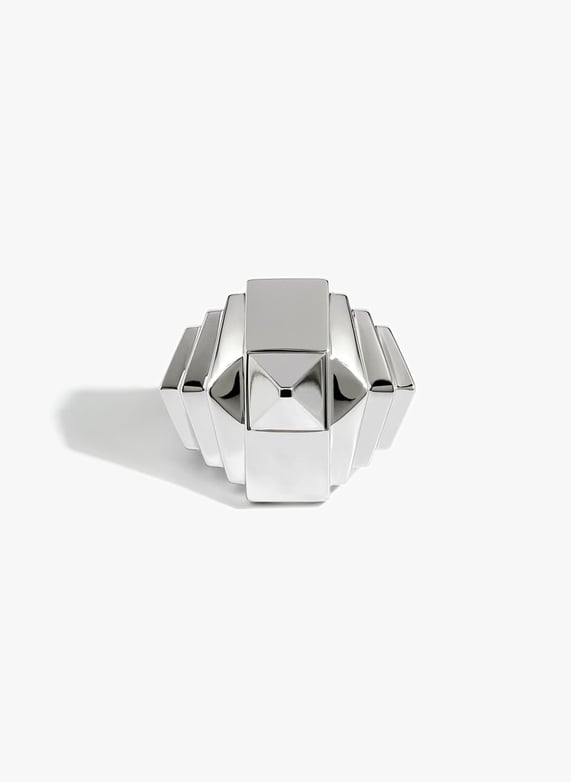 Bague Rockaway pyramide en argent  | Argent by STATEMENT Bague Rockaway pyramide en argent  Argent