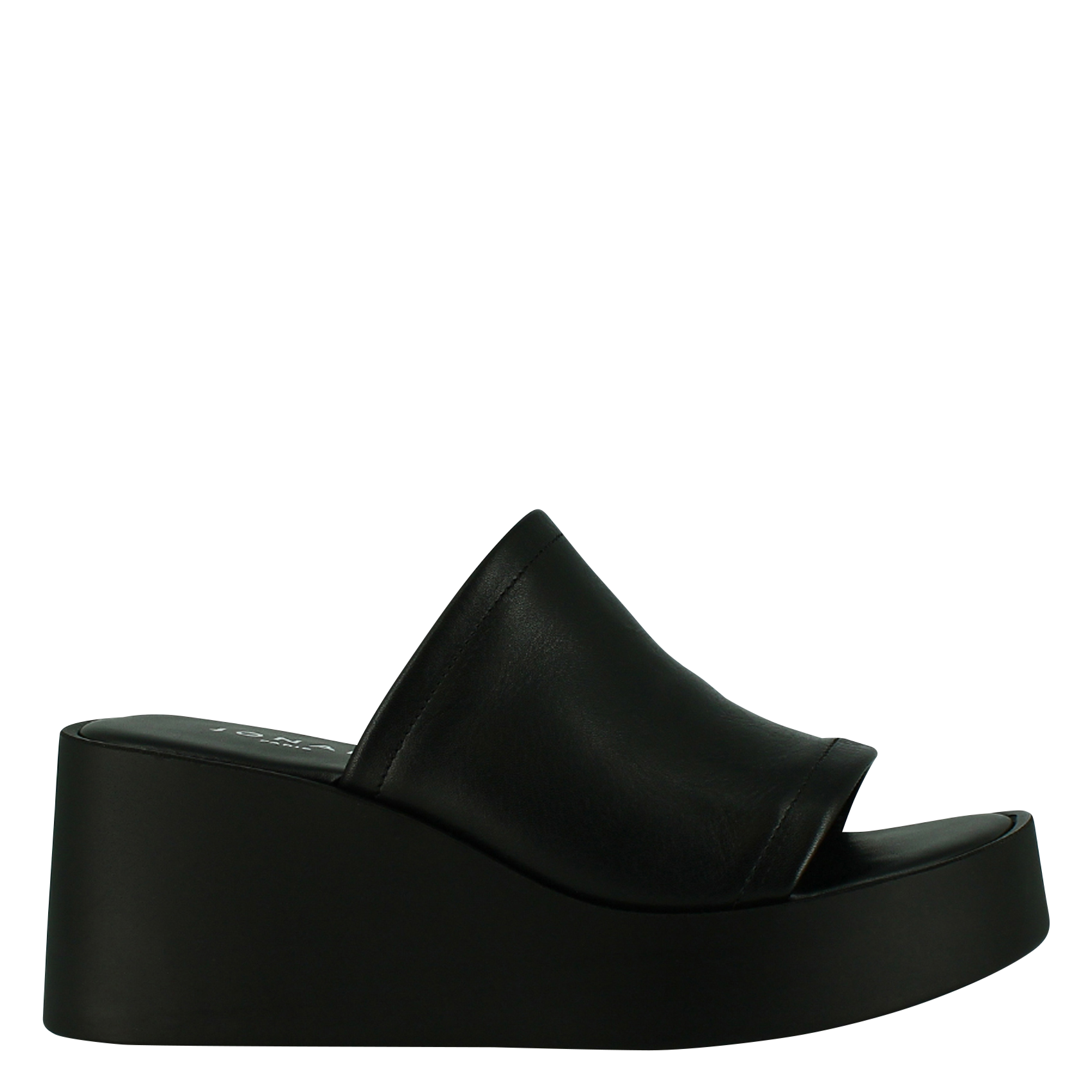 Mules compensées en cuir eugene JONAK Noir