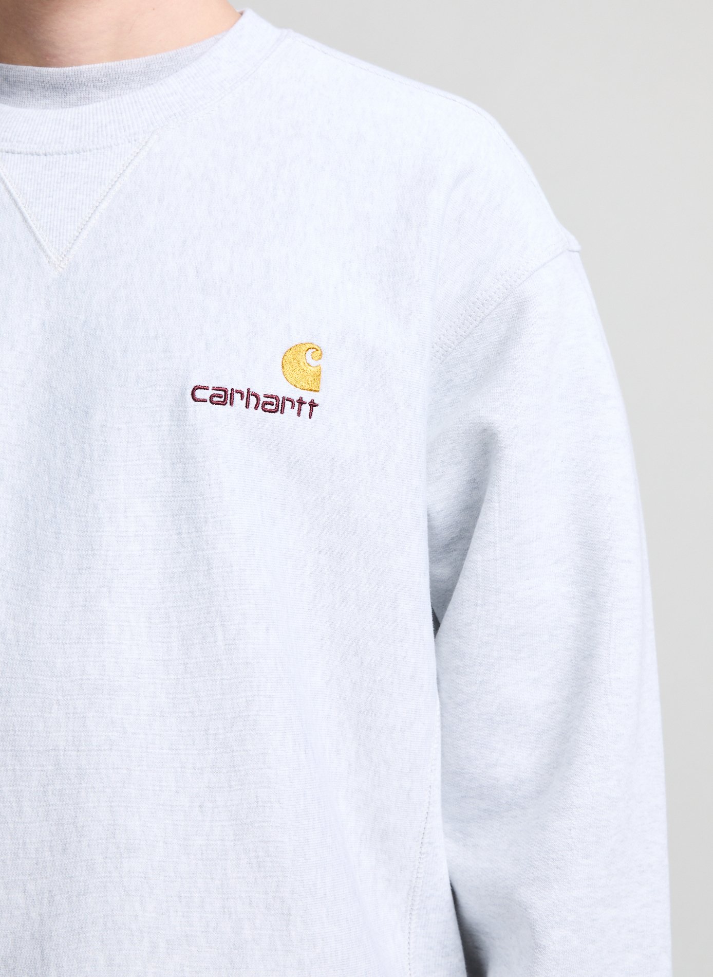 Sweatshirt à col rond en coton mélangé CARHARTT WIP Gris