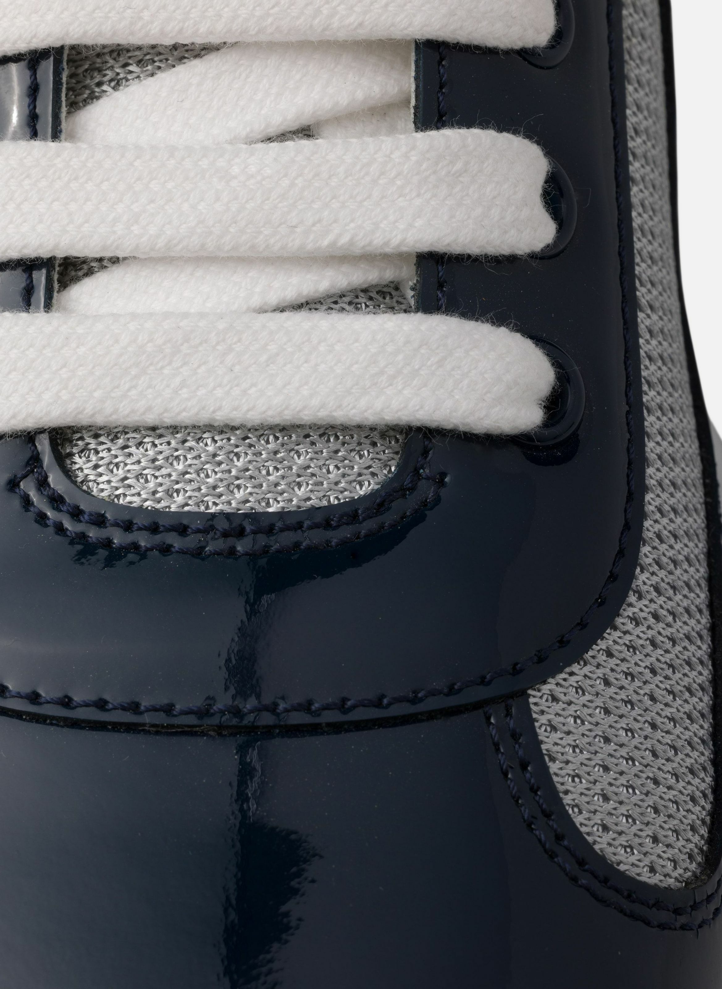 Sneakers prada america’s cup en cuir verni et tiss PRADA Bleu