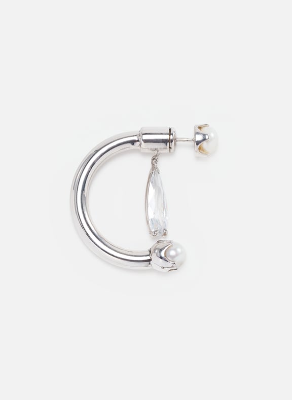 Pearl Fantasy Earrings Silver by ALAN CROCETTI ALAN CROCETTI Pearl Fantasy Earrings Silver