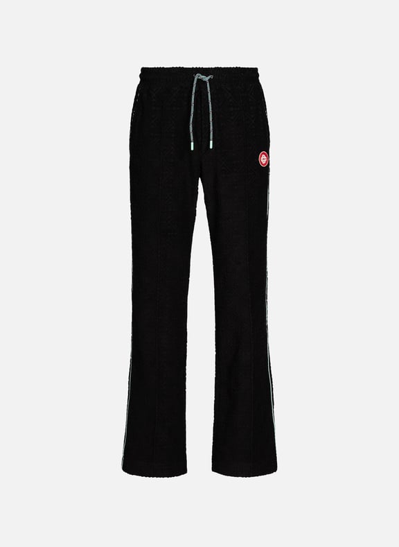 Jogging à jacquard monogrammé Noir by CASABLANCA PARIS CASABLANCA PARIS Jogging à jacquard monogrammé Noir