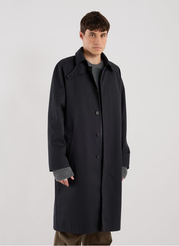 Cotton-blend trench coat Blue by SAISON 1865 SAISON 1865 Cotton-blend trench coat Blue