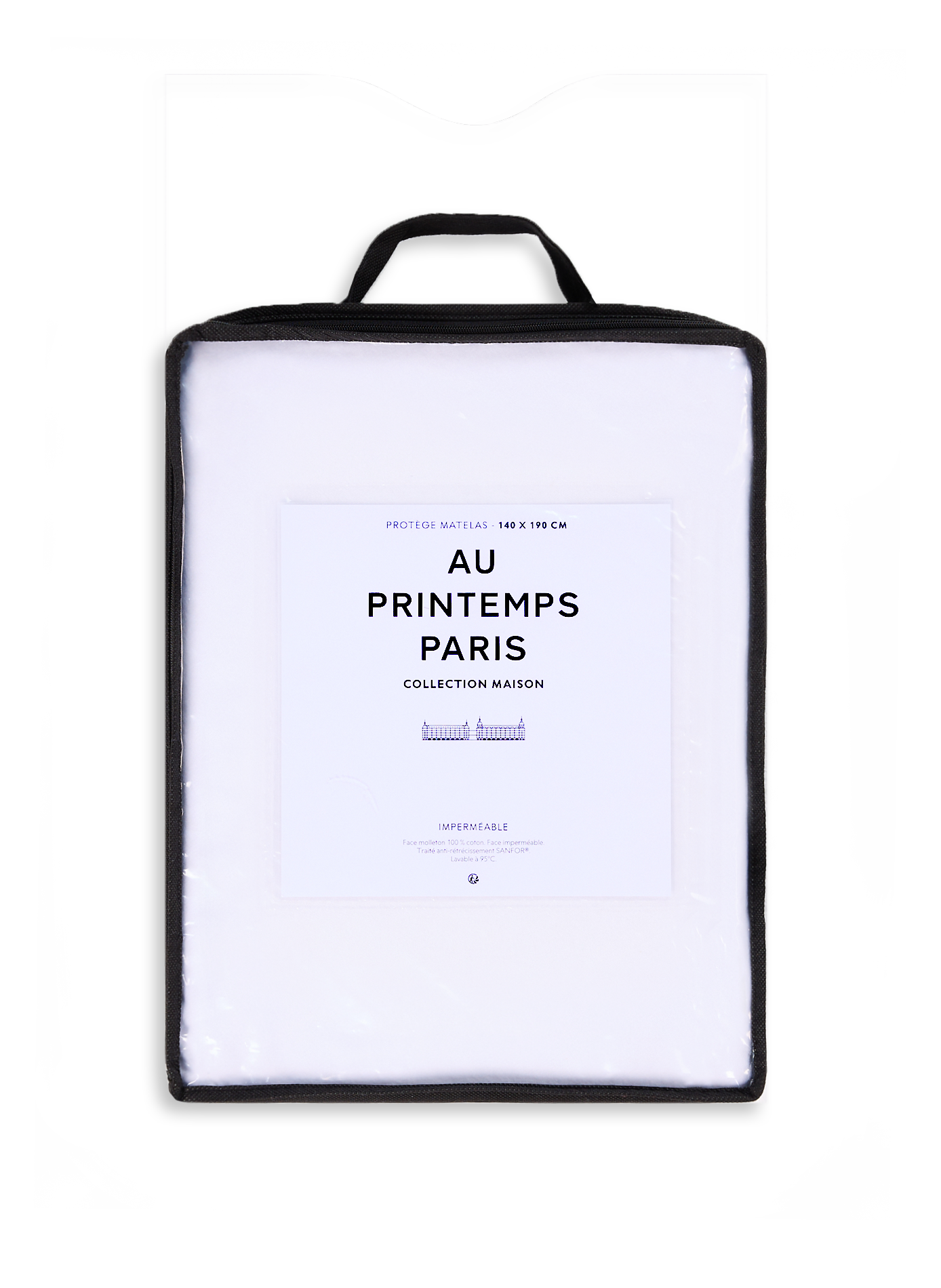 AU PRINTEMPS PARIS Protège matelas imperméable  Blanc