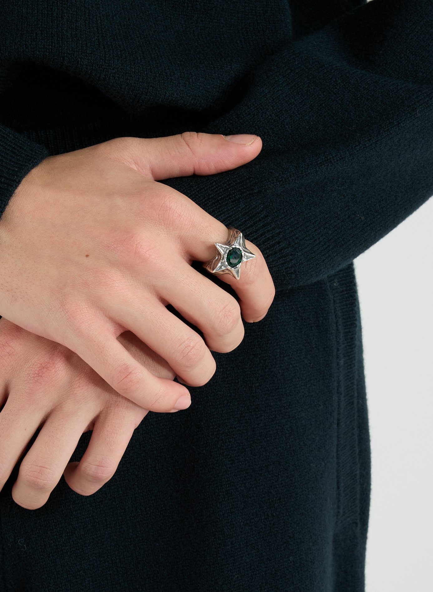 Bomba Ring TWO JEYS Silver