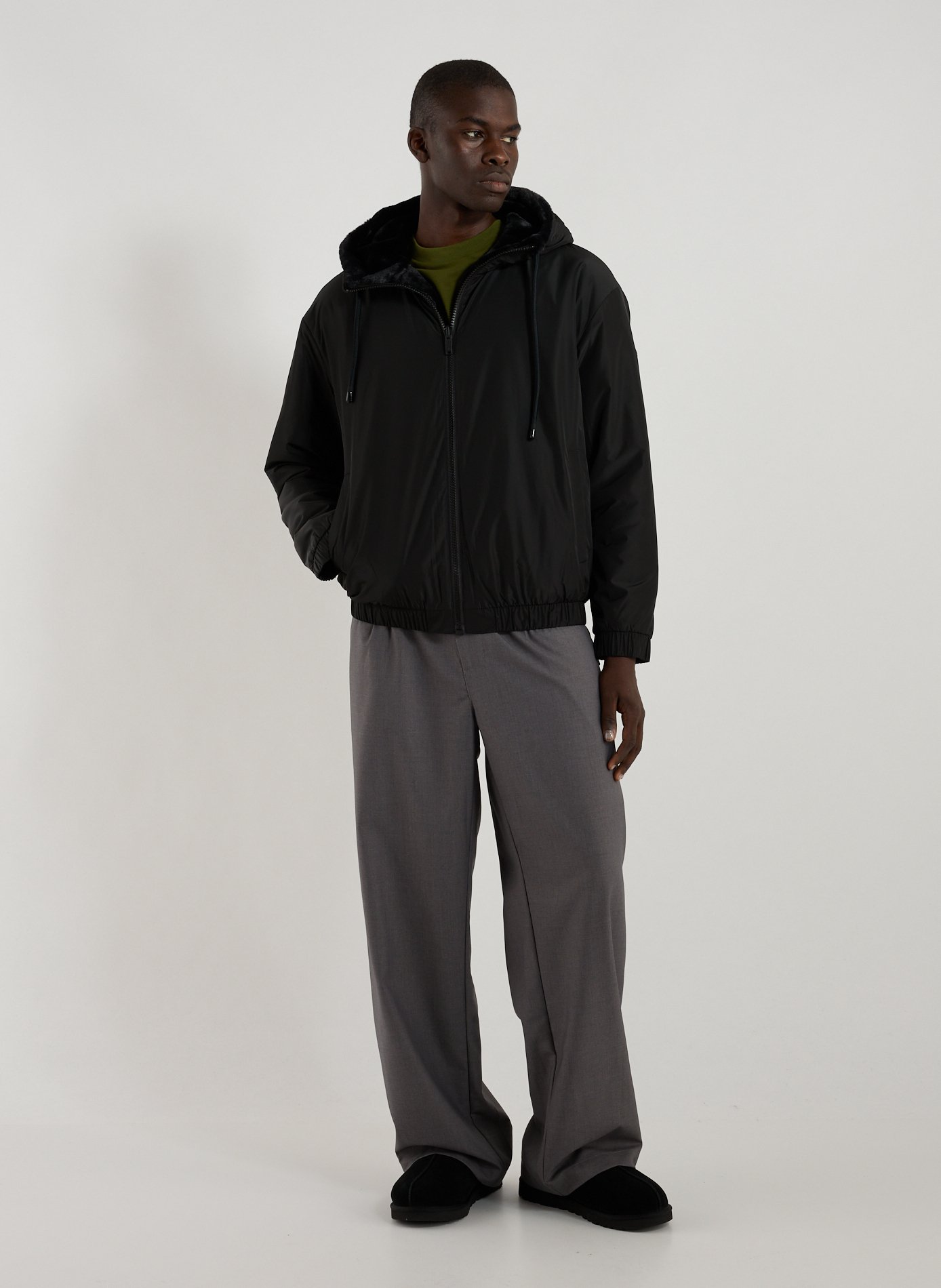 Reversible Borden Bunny hooded parka MOOSE KNUCKLES Black